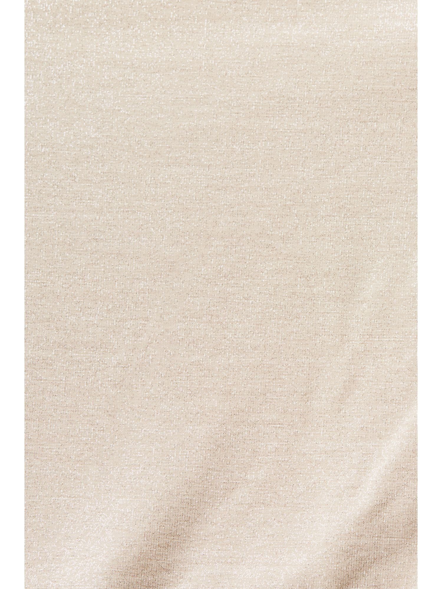 (1-tlg) T-Shirt im GOLD Esprit One-Shoulder-Design Glitzertop