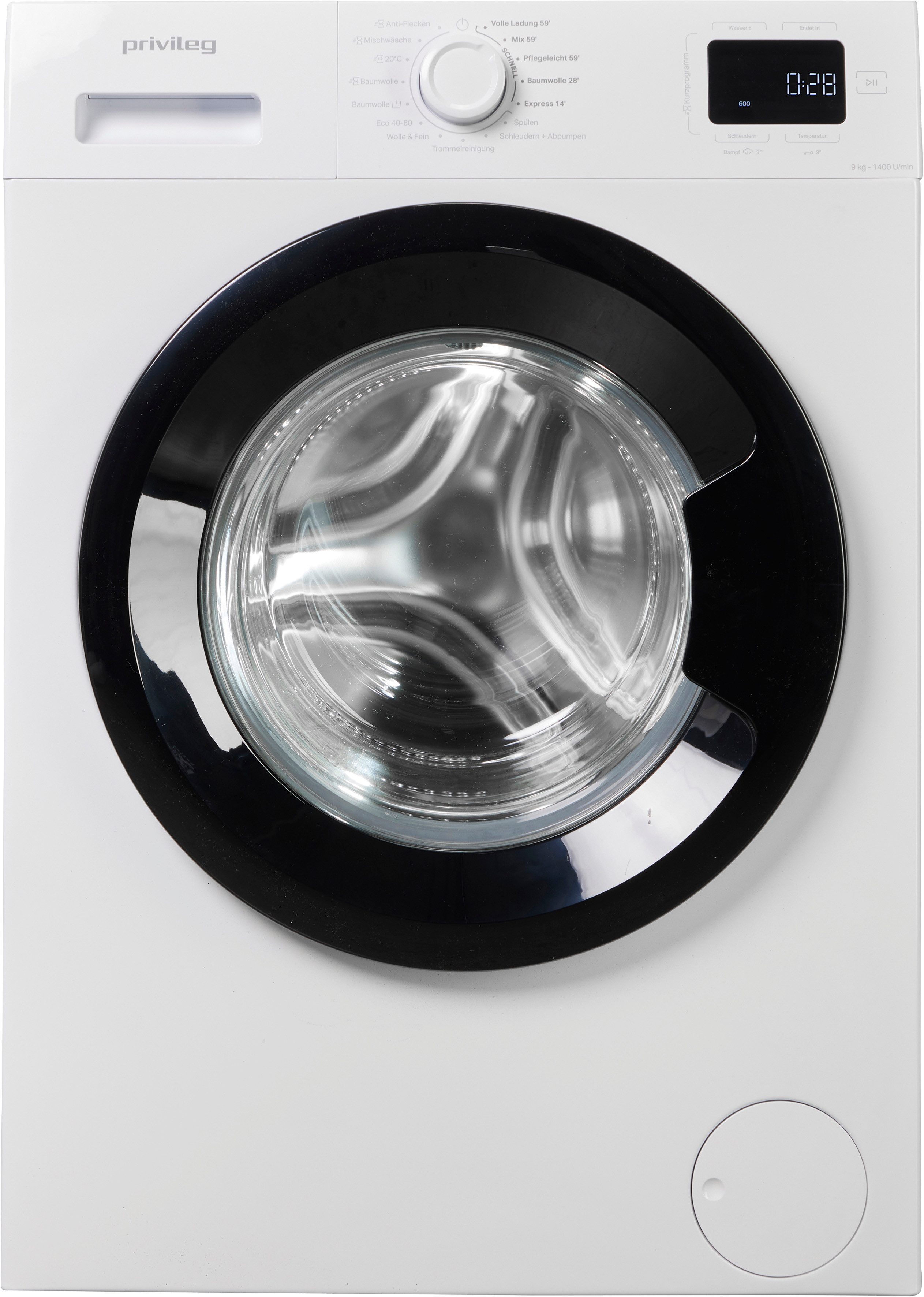 Privileg Waschmaschine MY TIME PWF 974A MY TIME DE, 9 kg, 1400 U/min, Quick Cycles – 5 Programme in unter 1 Stunde