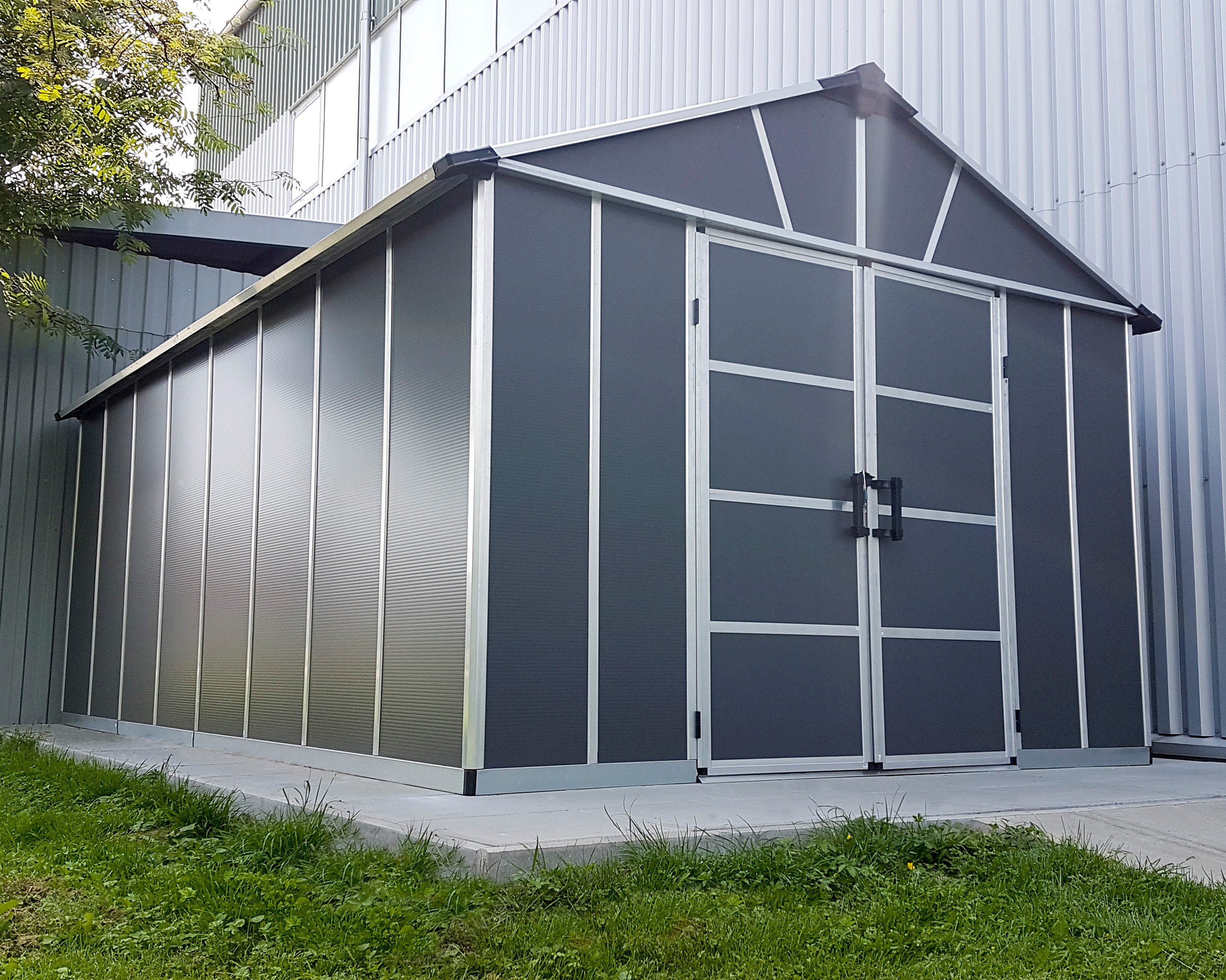 Palram - Canopia Gerätehaus Yukon, BxT: 332x519 cm, mit lebenslang widerstandsfähigen Wandpaneelen