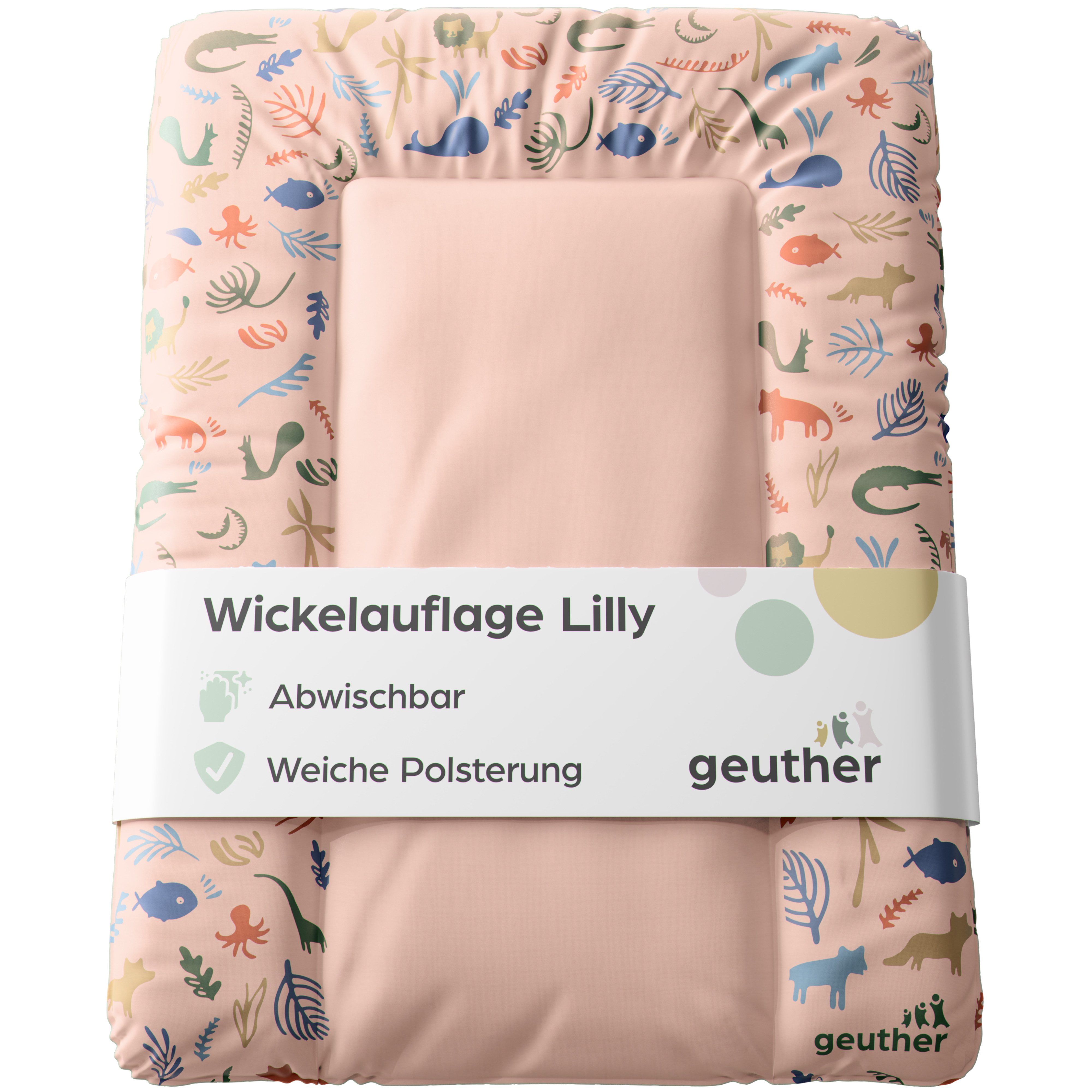 Geuther Wickelauflage Wickelauflage Lilly Wickelunterlage Wickelmulde, Made in Europe
