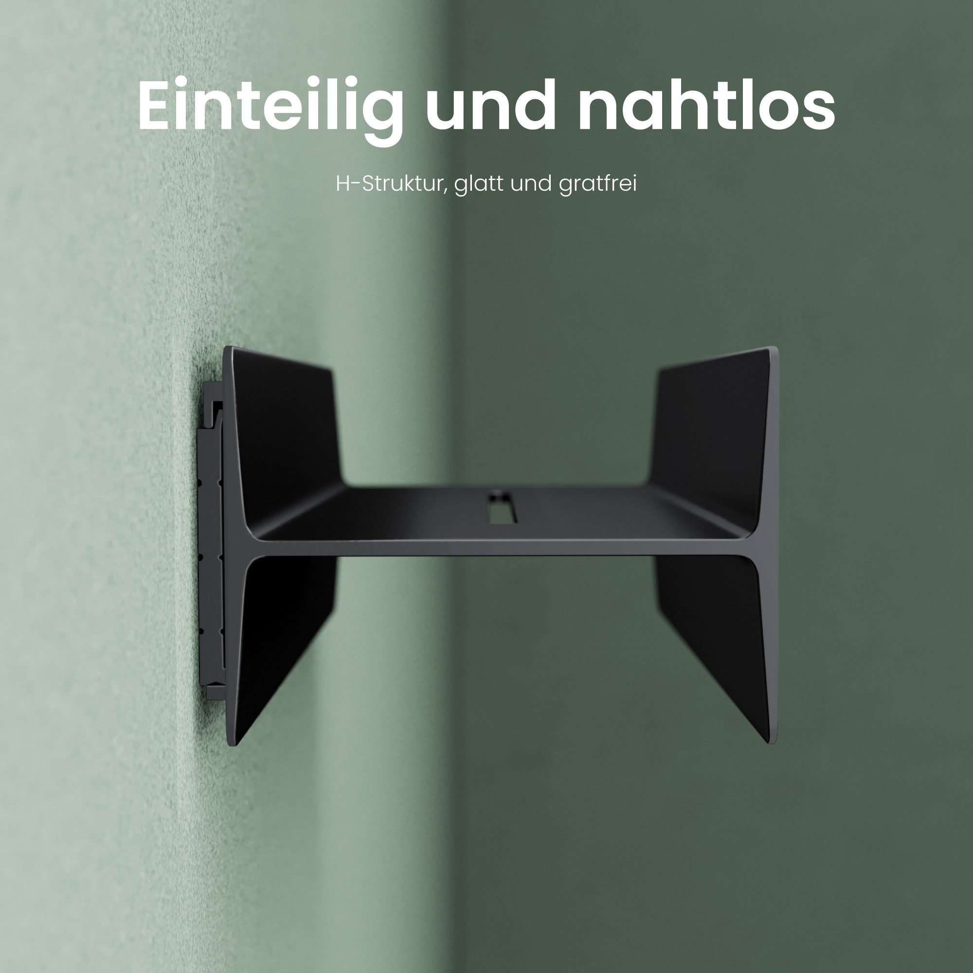 Mai & Mai Duschablage Duschregal Badablage zum Bohren oder Kleben Wandmontage Reglo-03, offenen Konstruktion kann als Handtuchhalter genutzt werden
