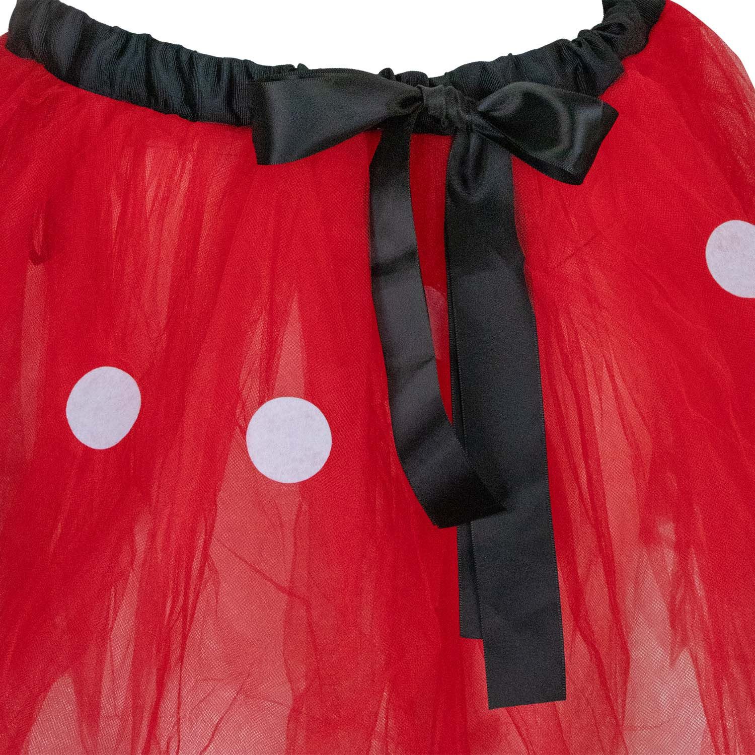 Das Kostümland Kostüm Minnie Maus Tüllrock für Damen - 414006, Rot Weiß günstig online kaufen