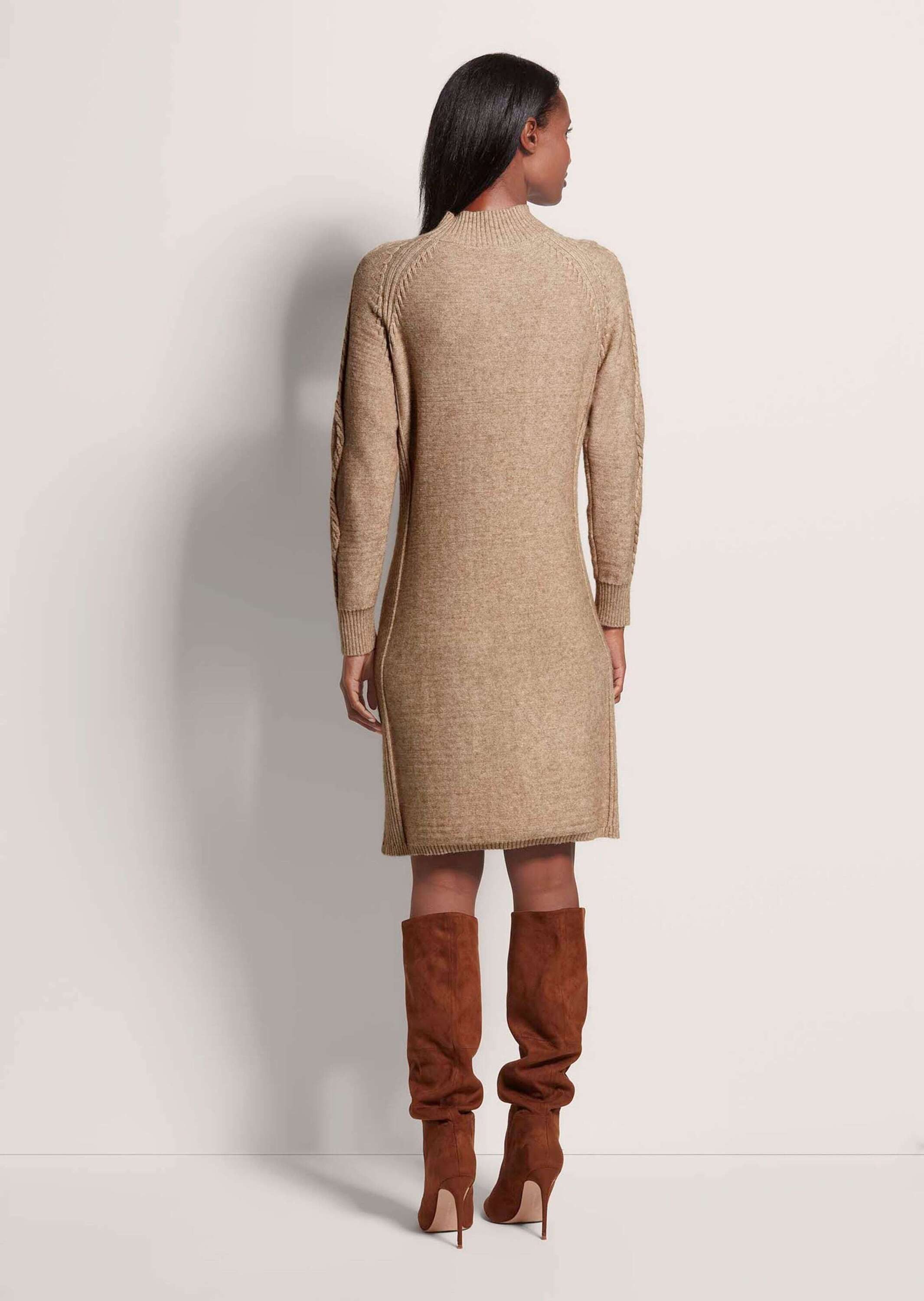 MADELEINE Strickkleid Strickkleid mit Zopfmuster