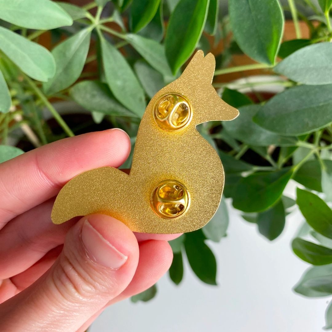 suebidou Brosche Wunderschöne Anstecknadel für Positivität Superpower Pins, Pin mit 2 Verschlüssen