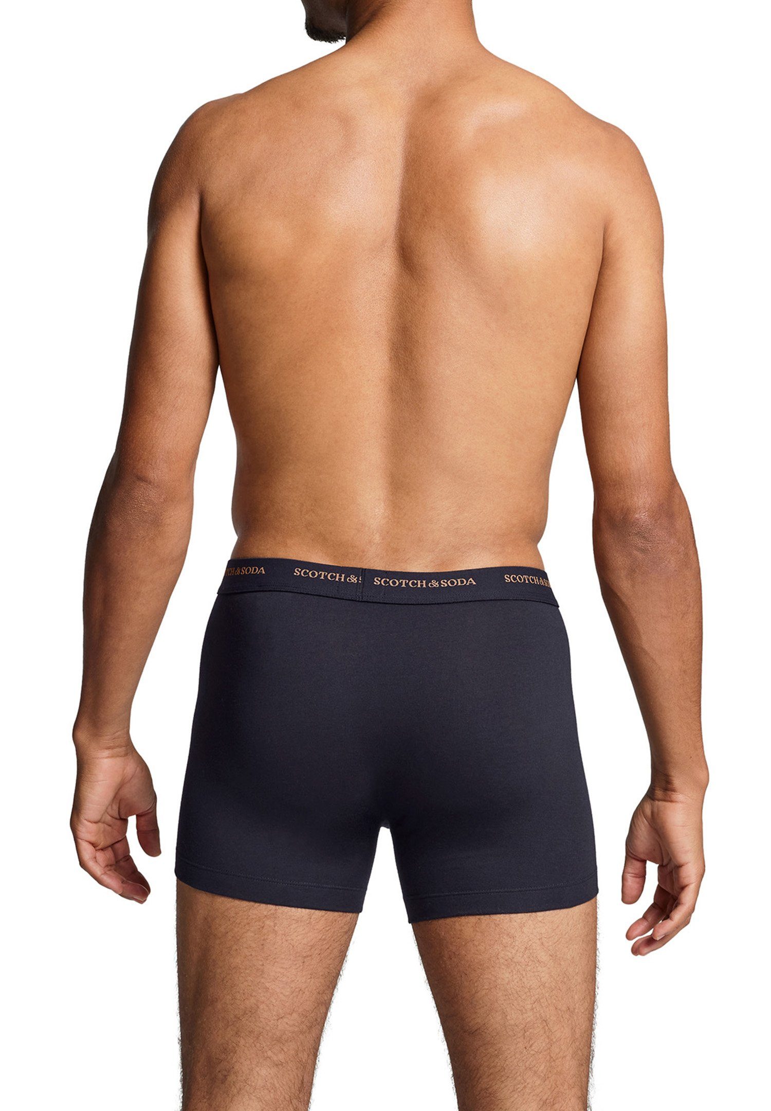 (Packung, 3er Men Pack 3-St., Base Boxershorts & Logo Black SCSO 3er-Pack) Scotch Soda Boxer