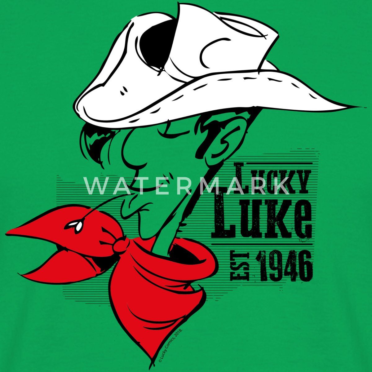 Spreadshirt T-Shirt Lucky Luke Est. 1946 günstig online kaufen