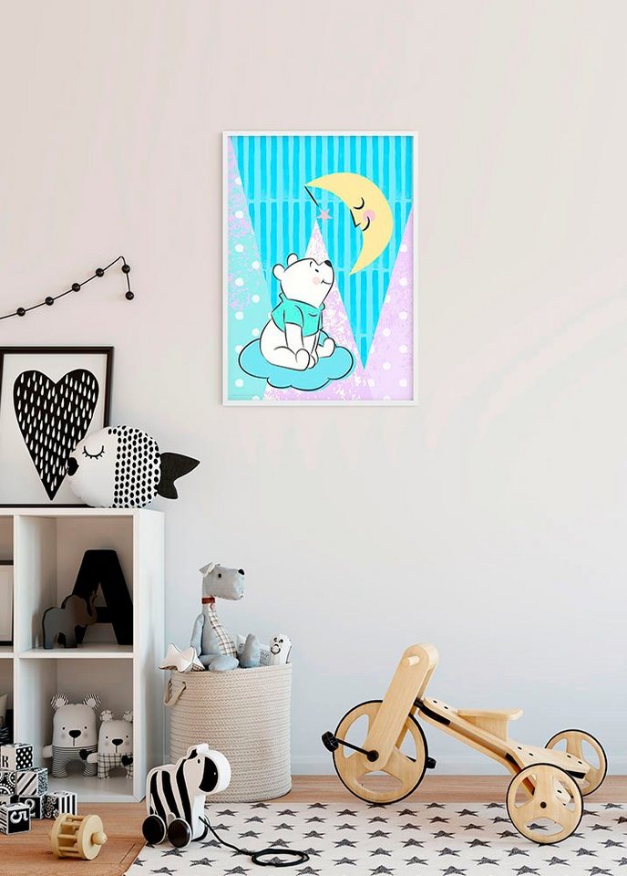 (1 St), Disney Winnie Kinderzimmer, Pooh Komar Poster Schlafzimmer, Wohnzimmer Moon,