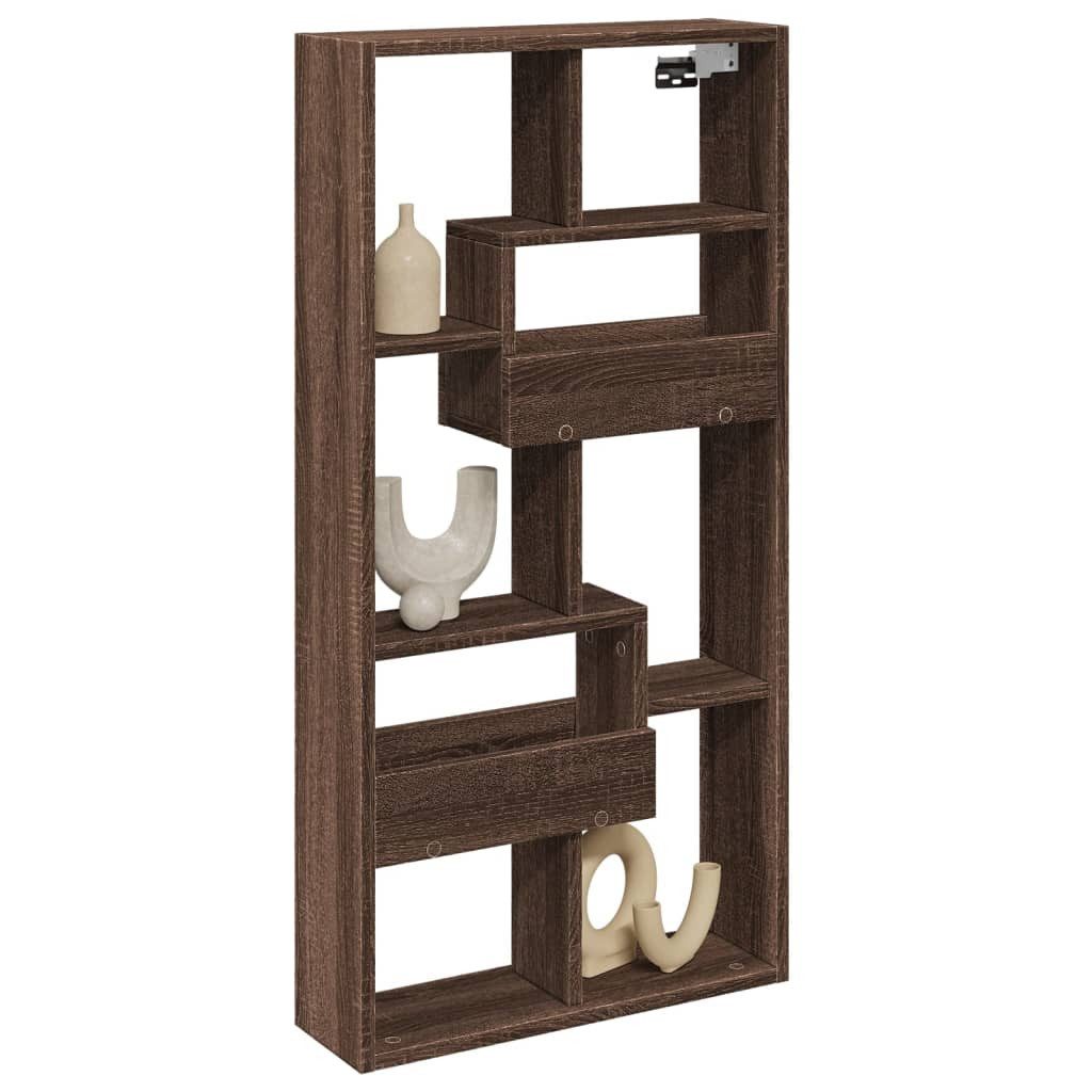 vidaXL Regal Wandschrank Braun Eichen-Optik 50x15x100 günstig online kaufen