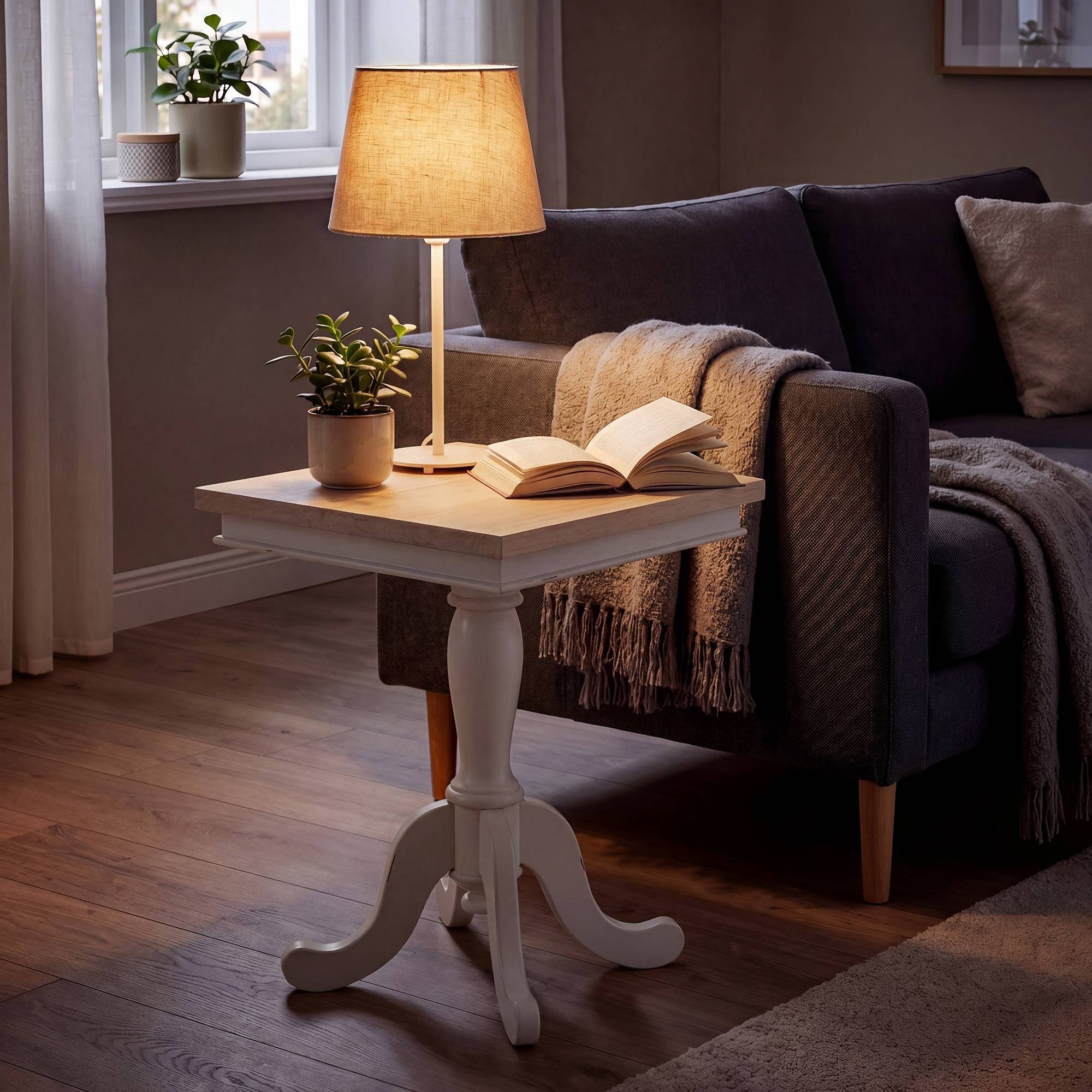 CLP Beistelltisch Lorne (1er), Sofatisch im Landhausstil, Shabby Chic