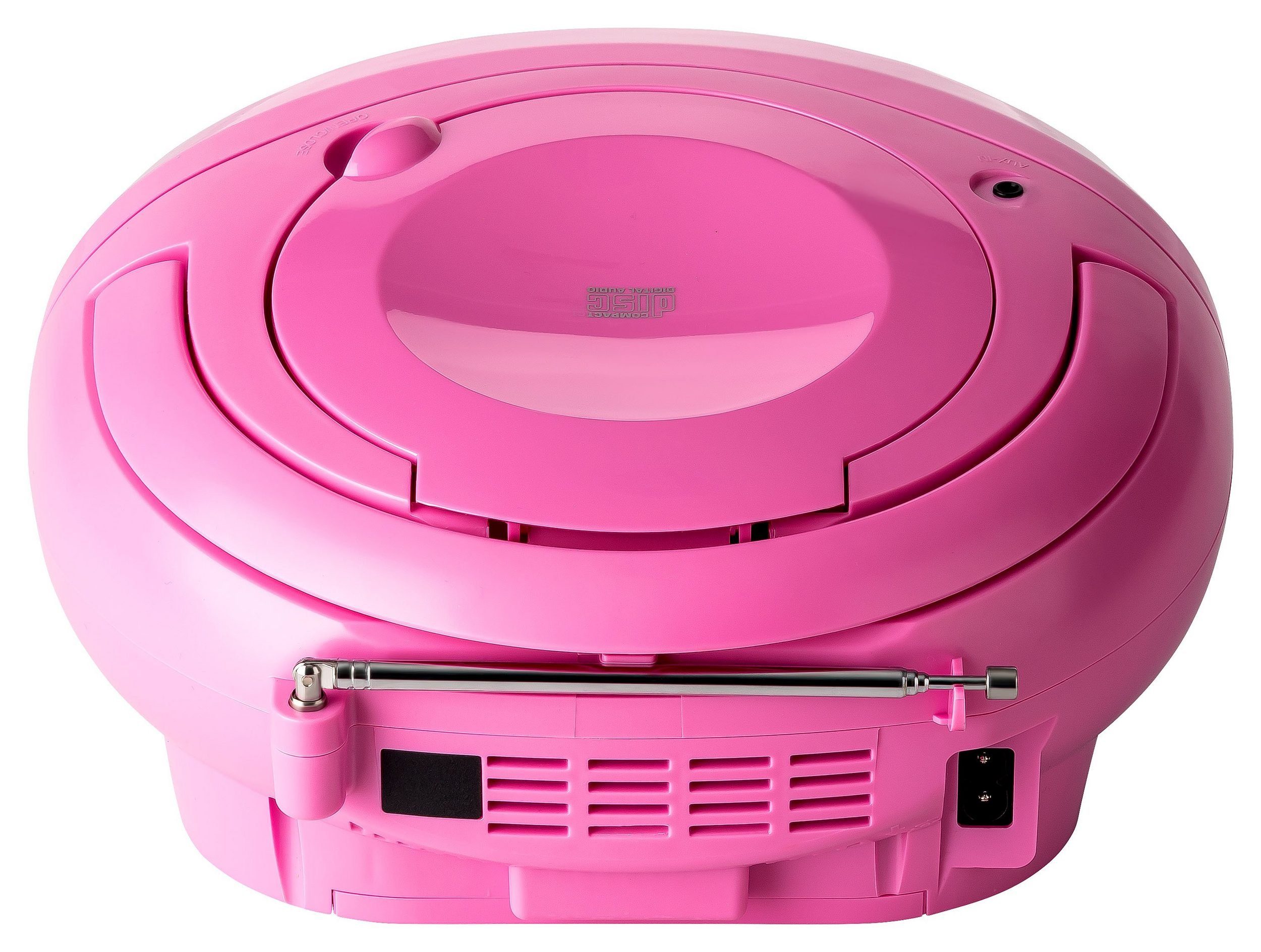 Reflexion CDR614 Boombox (UKW PLL Radio, Tracks) pink (CD: 16,00 20 W, Programmier-Funktion Stereo CD-Player mit Radio
