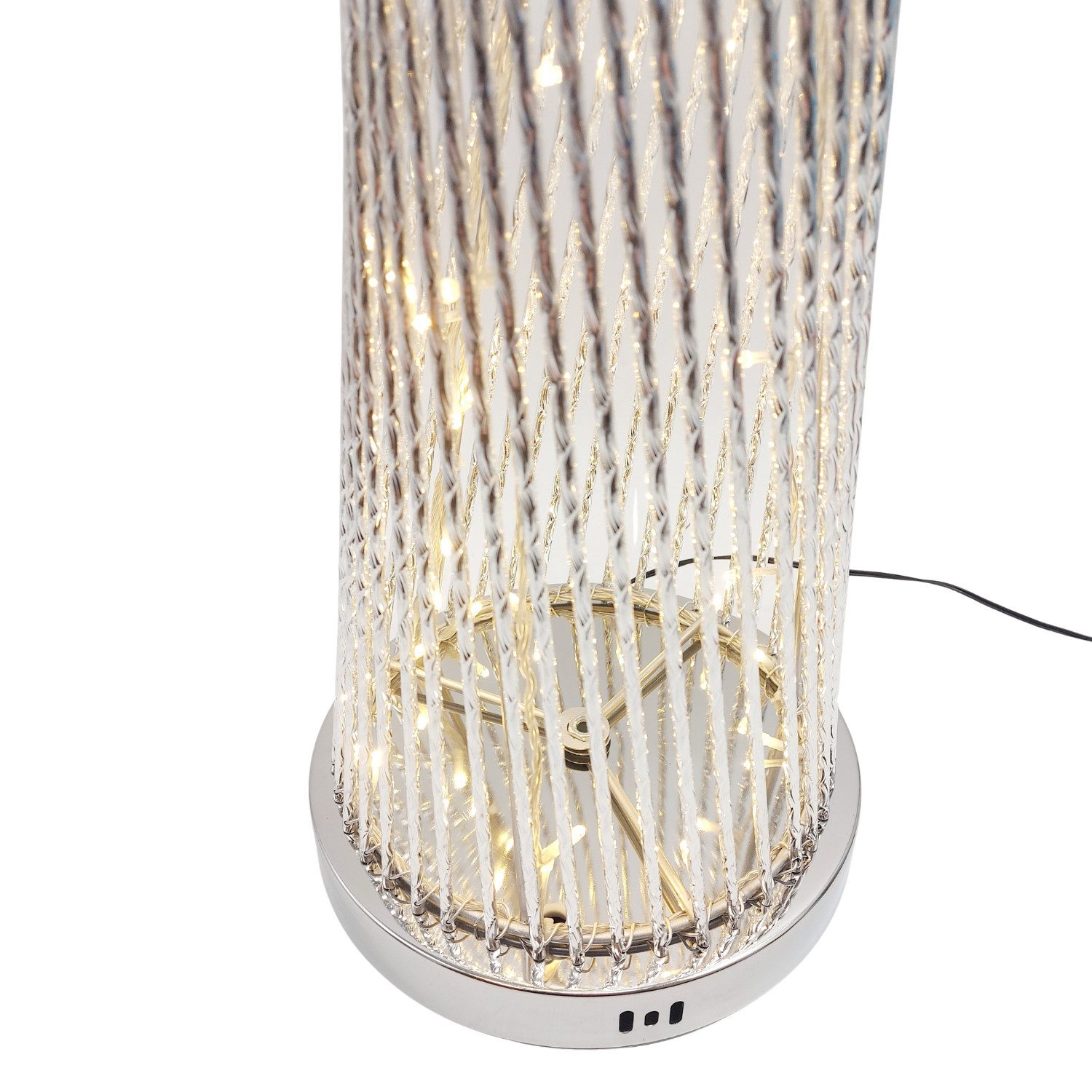 formano Stehlampe Draht, LED, LED Lichterkette, Weiß, Gedreht, H: 100cm