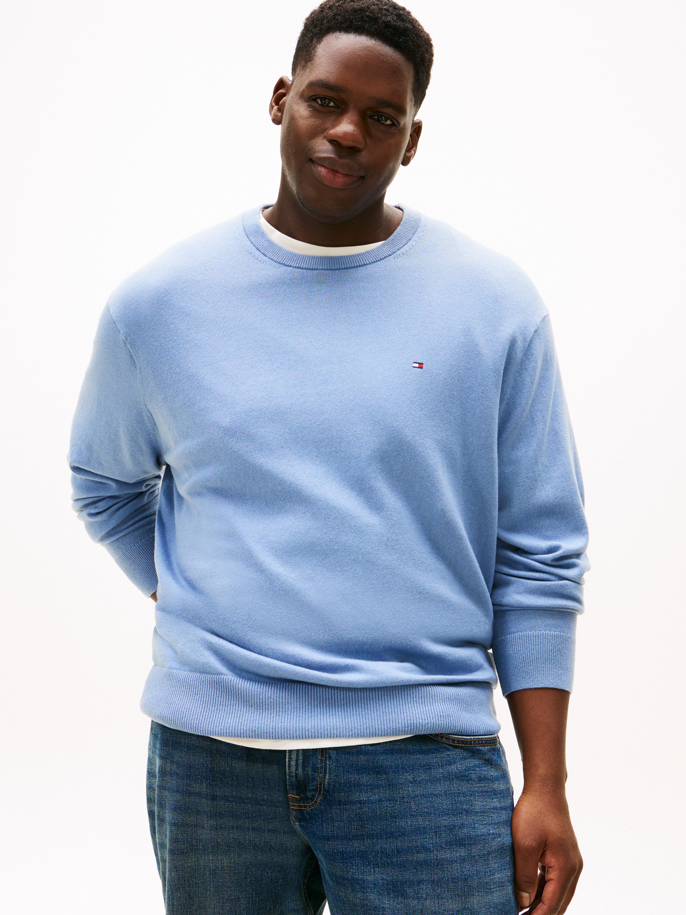 Tommy Hilfiger Big & Tall Rundhalspullover BT-PIMA ORG CTN CASHMERE CN-B günstig online kaufen