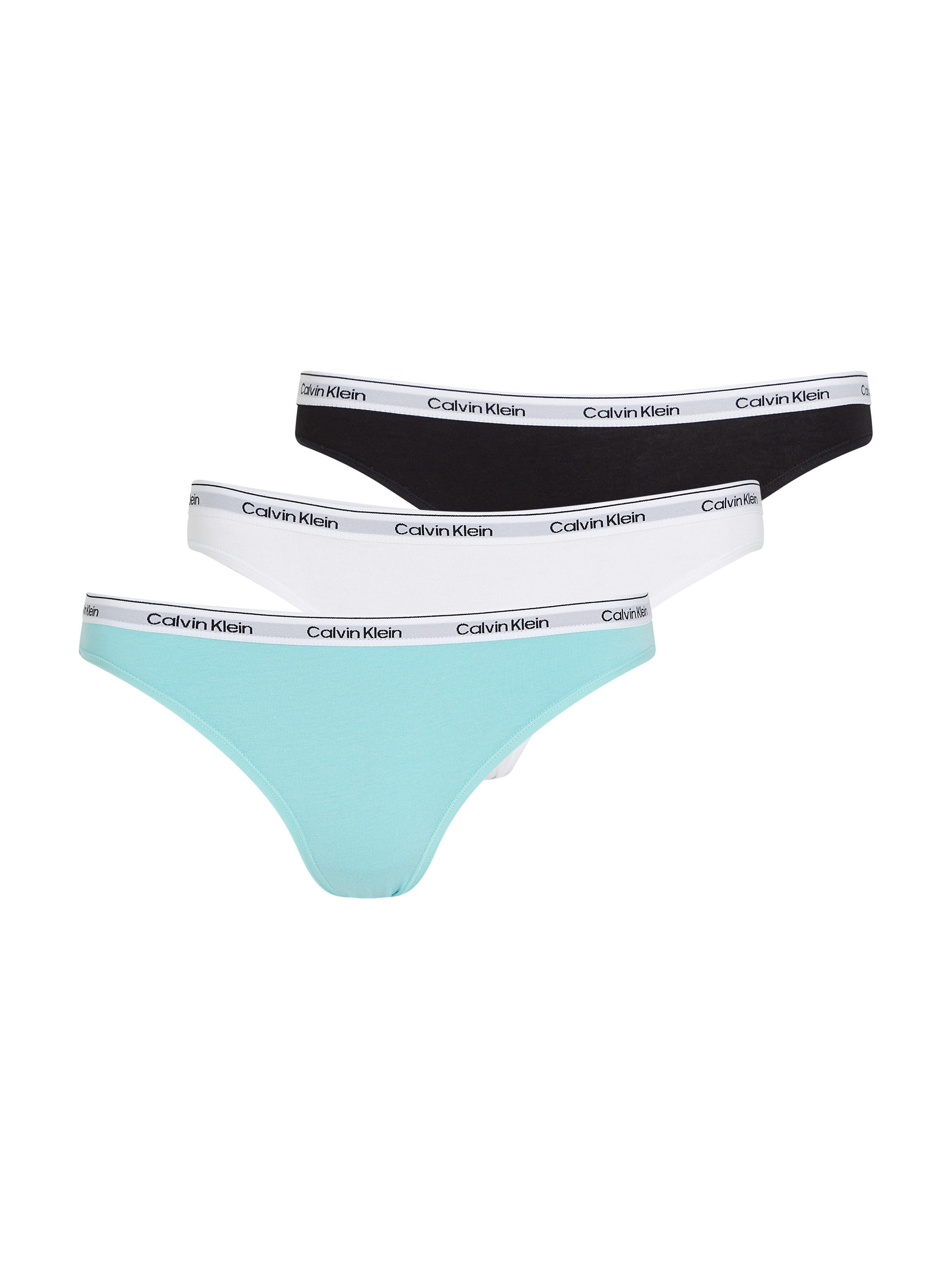 Calvin Klein Underwear Bikinislip 3 PACK BIKINI (LOW-RISE) (3-St) Low Rise mit Logobund