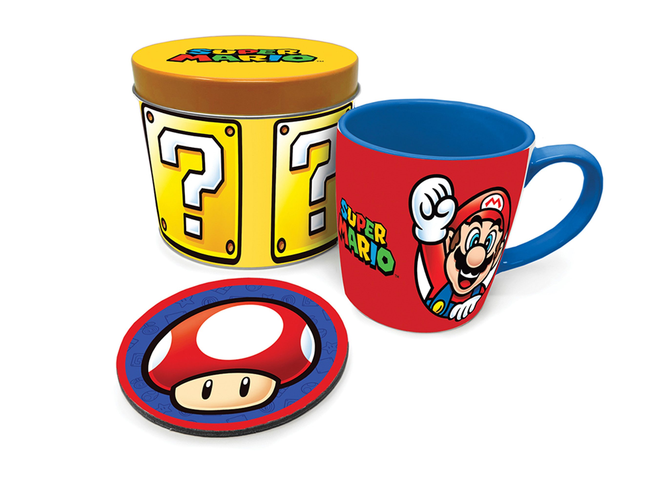 Dekoobjekt Geschenk-Box - Geschenk-Set - Super Mario - Let's A Go
