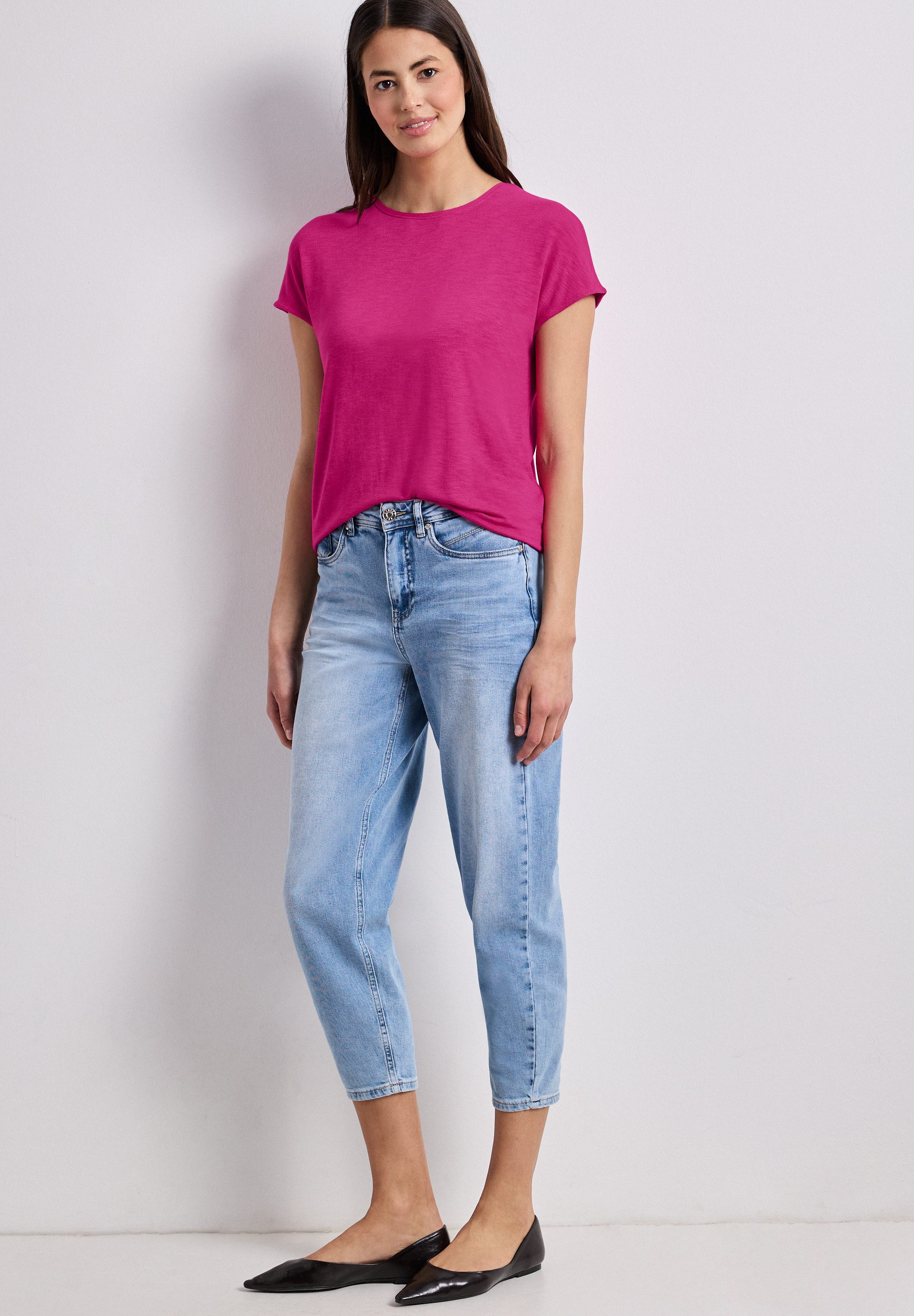 STREET ONE T-Shirt mit Rundhalsausschnitt – Bild 3 von 5