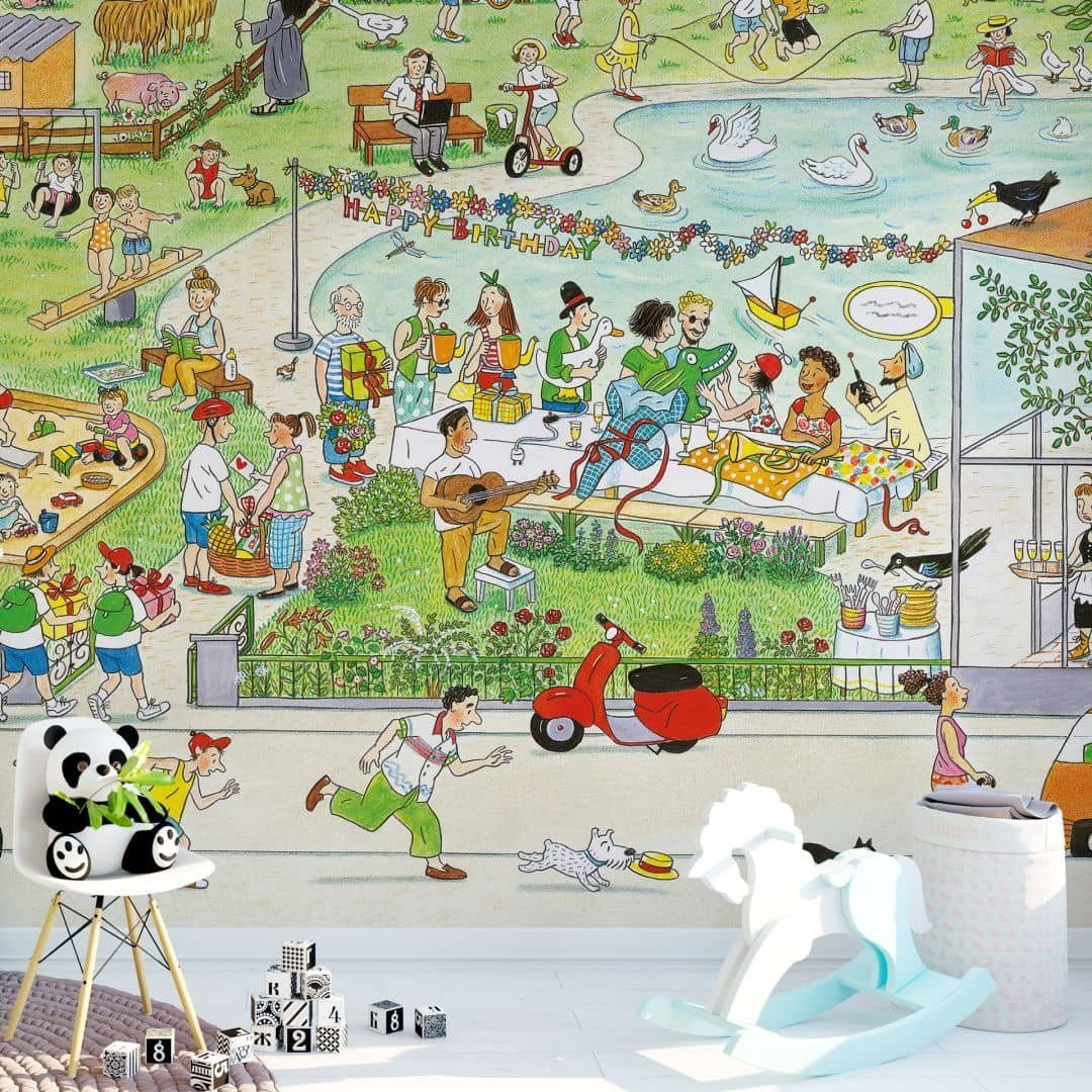 Wimmelbuch Verlag Fototapete XXL Fototapete Kinderzimmer günstig online kaufen