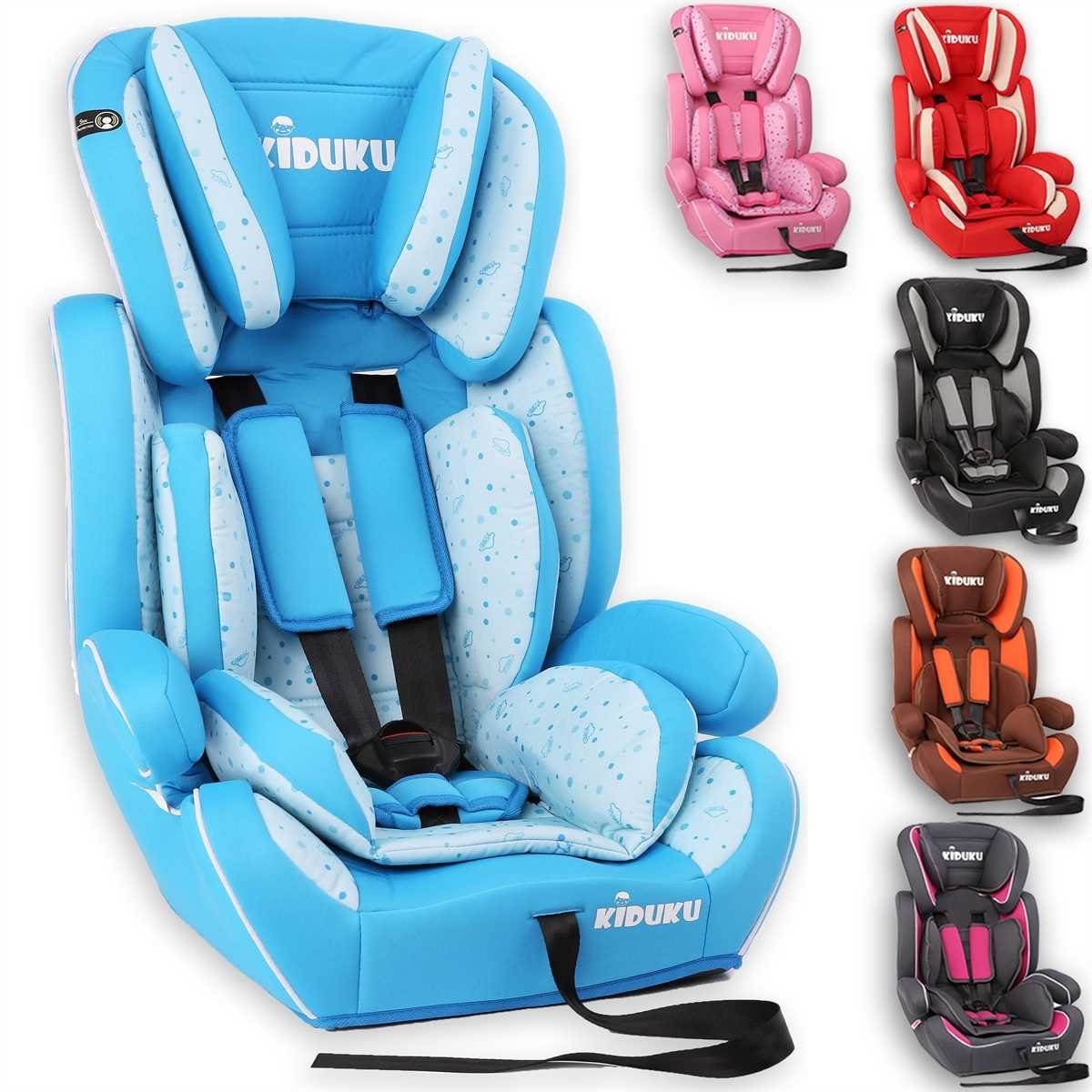 KIDUKU Autokindersitz Kindersitz 9-36 kg (1-12 Jahre), Autositz ECE R44/04, Kinderautositz Gruppe 1/2/3