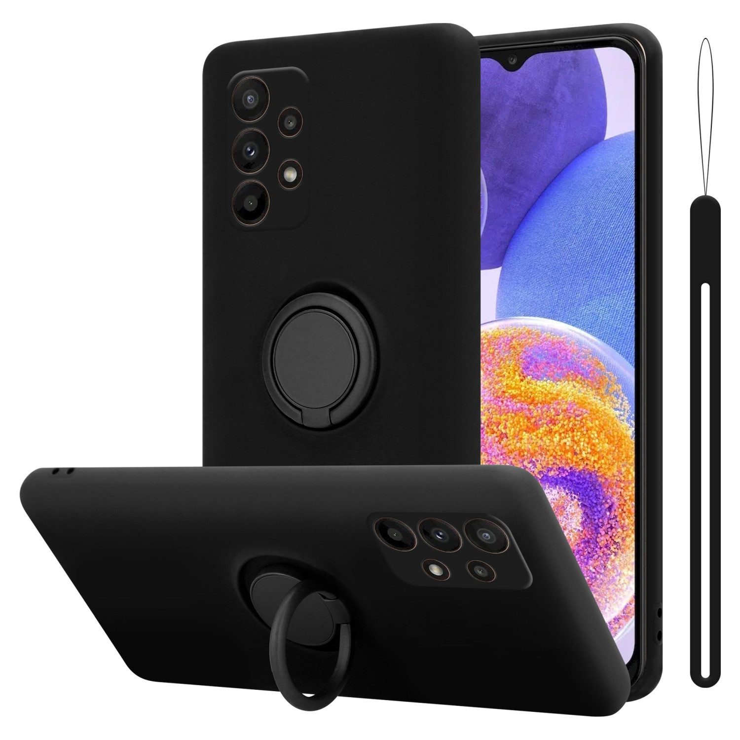 Cadorabo Handyhülle für Samsung Galaxy A23 4G / 5G Hülle Samsung Galaxy A23 4G, Robustes Hard Case - Handy Schutzhülle - Hülle - Back Cover Bumper