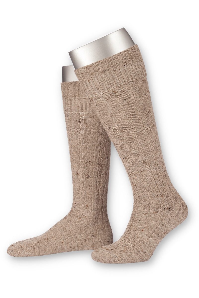 Alpensocks Trachtensocken Trachten Kniestrümpfe - 1023 - nuss/meliert