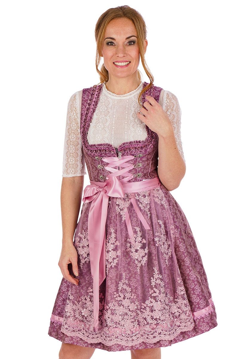 Dirndl Mini Dirndl 2tlg. - CARO - beere