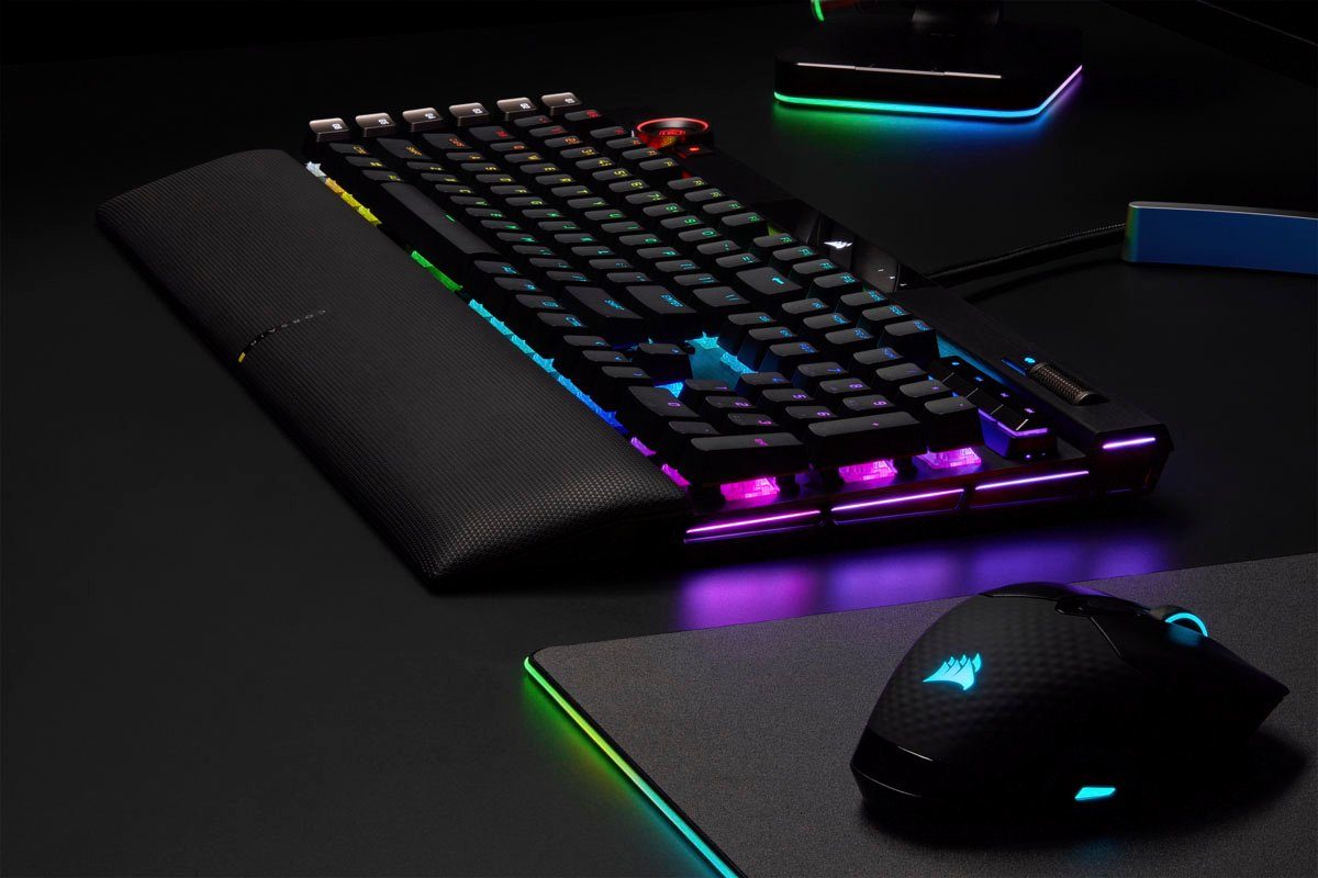 Gaming-Tastatur schwarz RGB Corsair Corsair K100