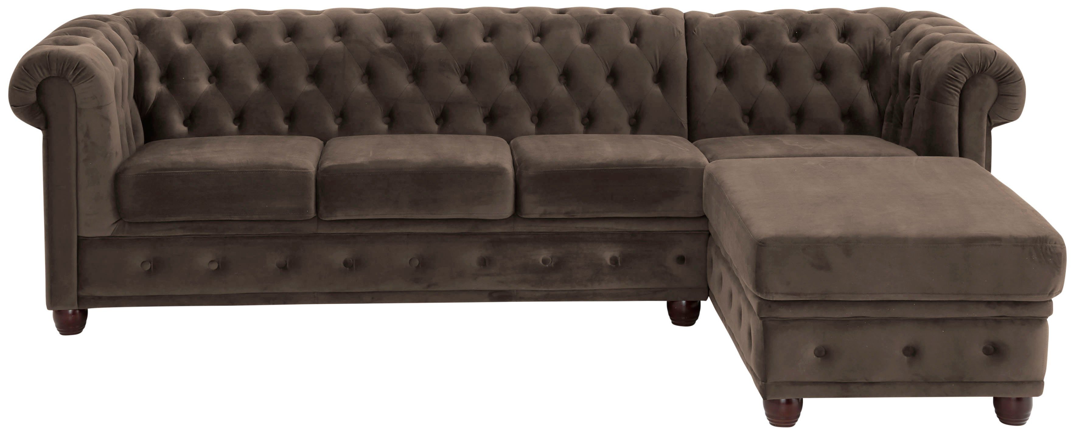 Home affaire Chesterfield-Sofa New Castle L-Form, günstig online kaufen