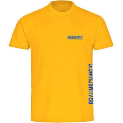 multifanshop T-Shirt Kinder Braunschweig - Brust & Seite - Boy Girl