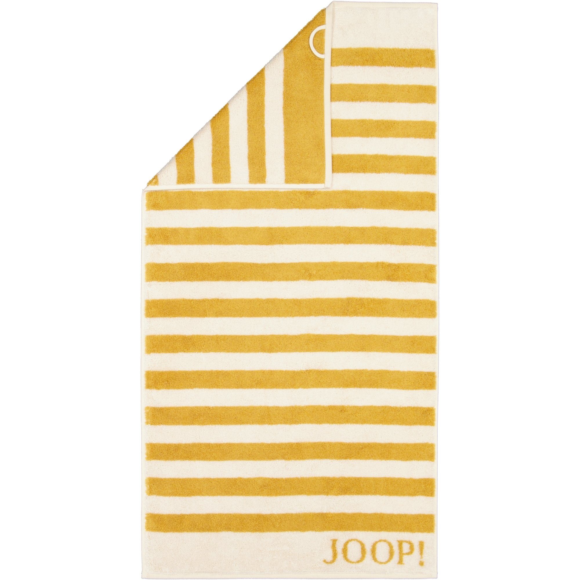 Joop! Handtücher Classic Stripes 1610, 100% Baumwolle Ocker