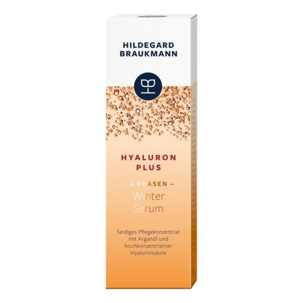 Hildegard Braukmann Nachtcreme Hyaluron Plus! 2-Phasen Winter Serum, Trockene Haut