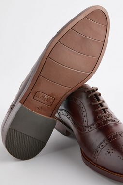 Next Oxford-Brogues aus Leder mit Zehenkappe Schnürschuh (1-tlg)