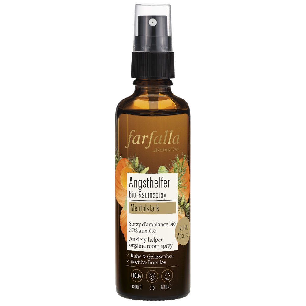 Farfalla Essentials AG Duftöl Mentalstark Angsthelfer Bio-Raumspray, 75 ml