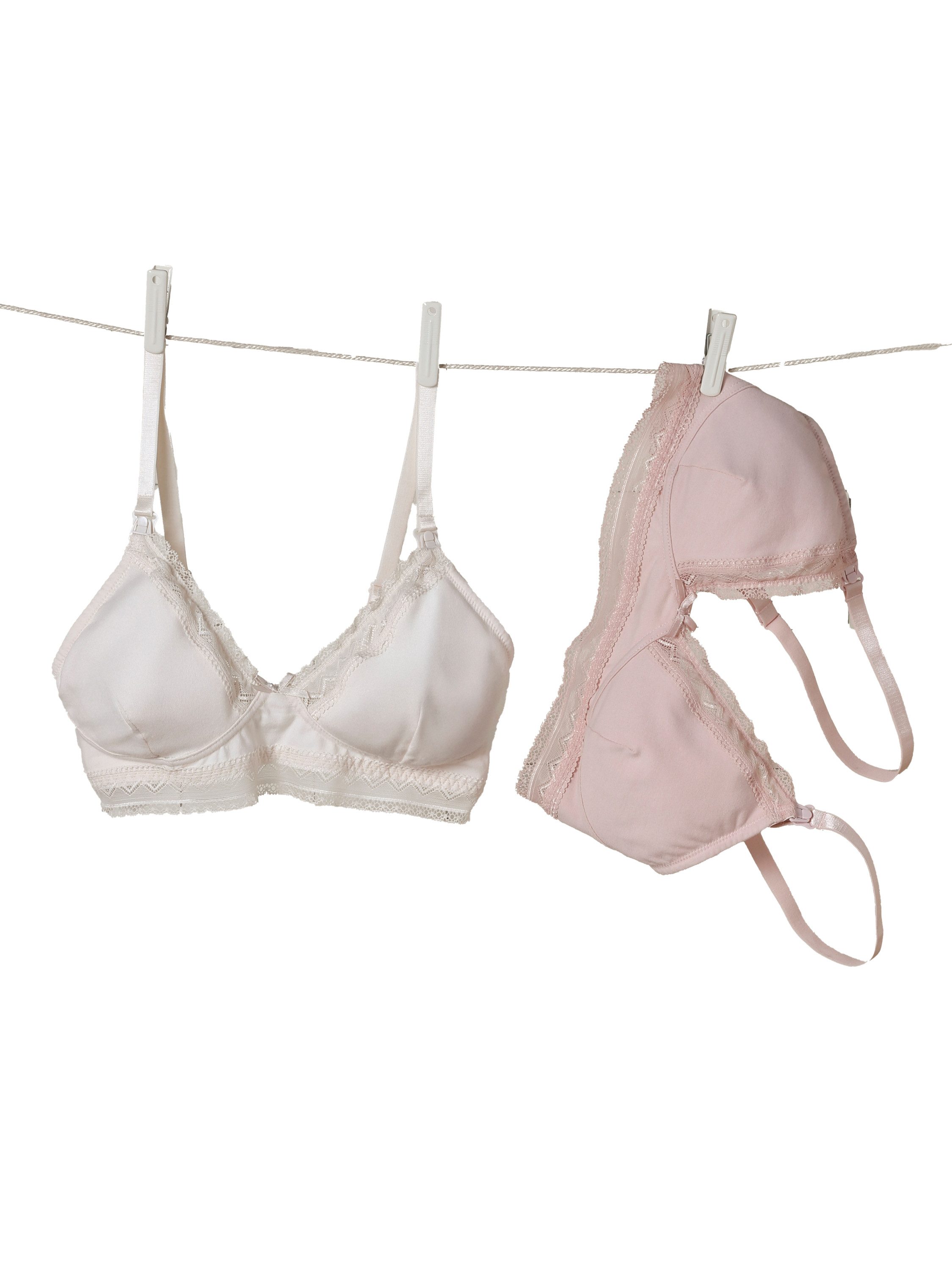 vertbaudet Still-BH Bügellose Still-BHs 2er-Pack aus Bio-Baumwolle