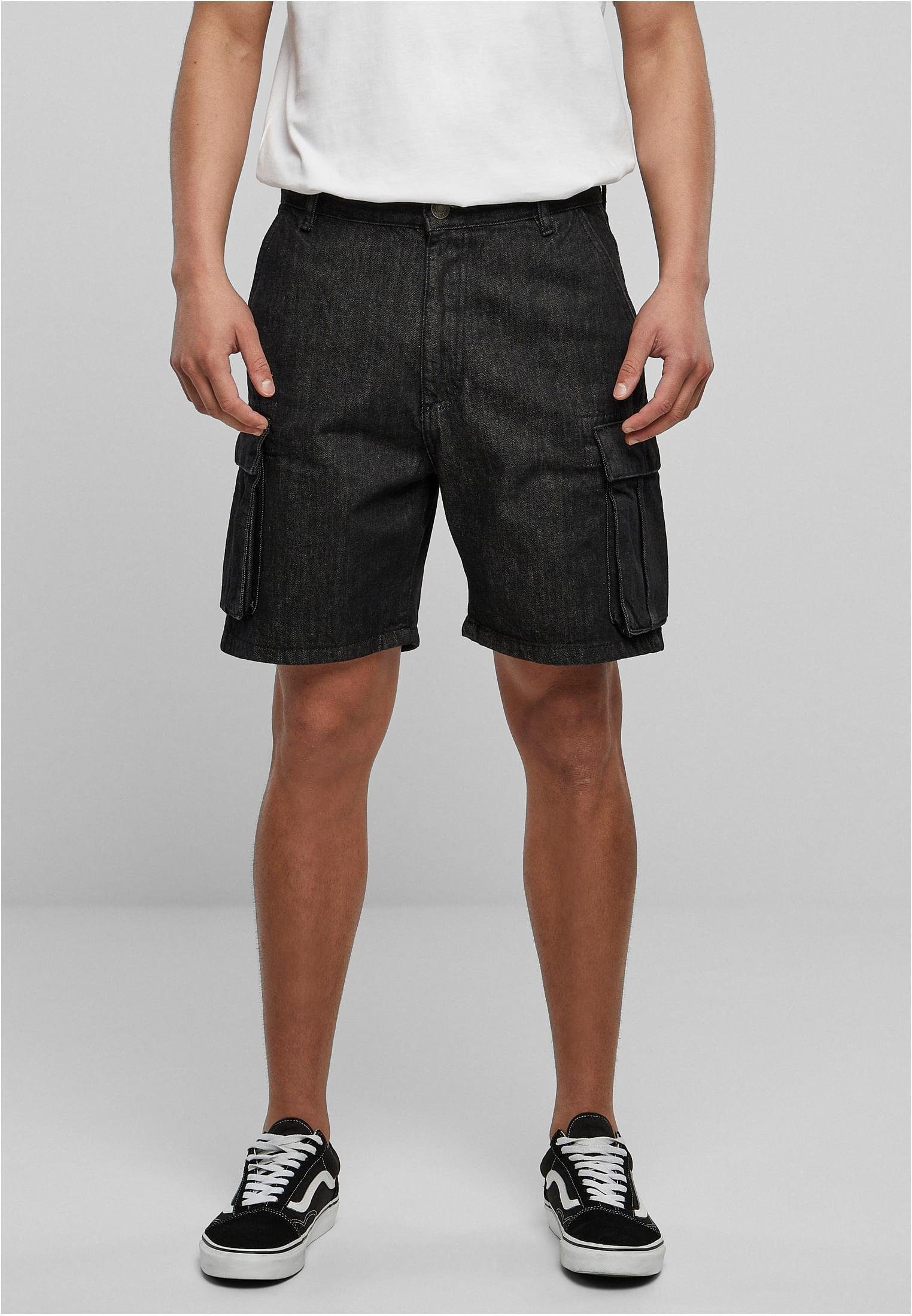 URBAN CLASSICS Shorts Organic Denim Cargo Shorts Herren Jeansshorts