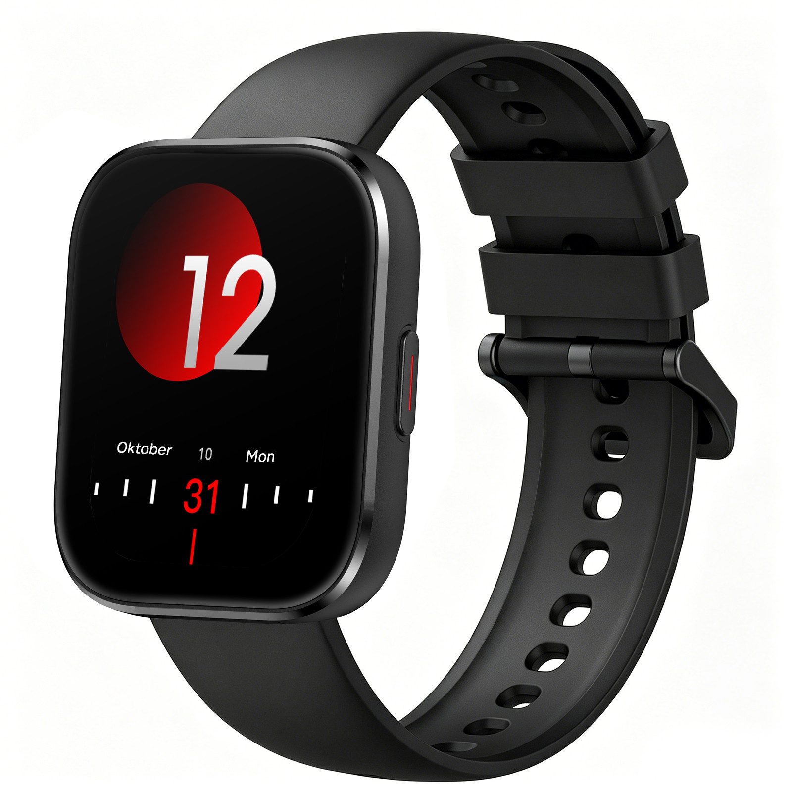 D19 Smartwatch Damen Herren,Fitnessuhr mit Diamantgeschliffenes Design Smartwatch