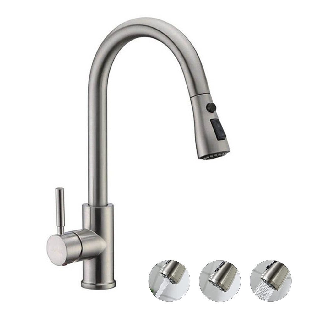 XERSEK Waschtischarmatur Hochdruck Wasserhahn Küche Ausziehbar, günstig online kaufen