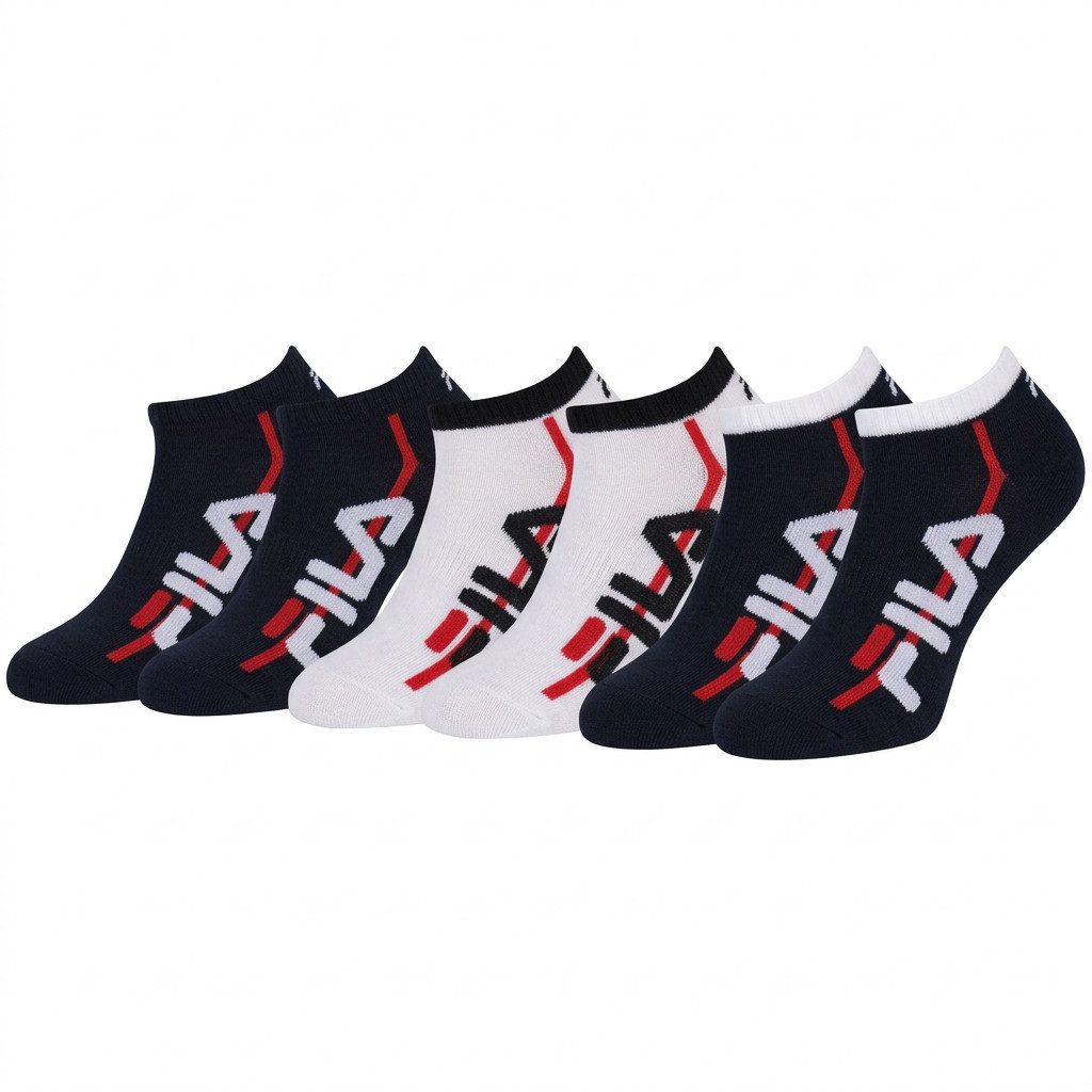 Fila Freizeitsocken JUNIOR BOY INVISIBLE SOCKS (6 Paar) Bequemes Fußbett für optimalen Komfort