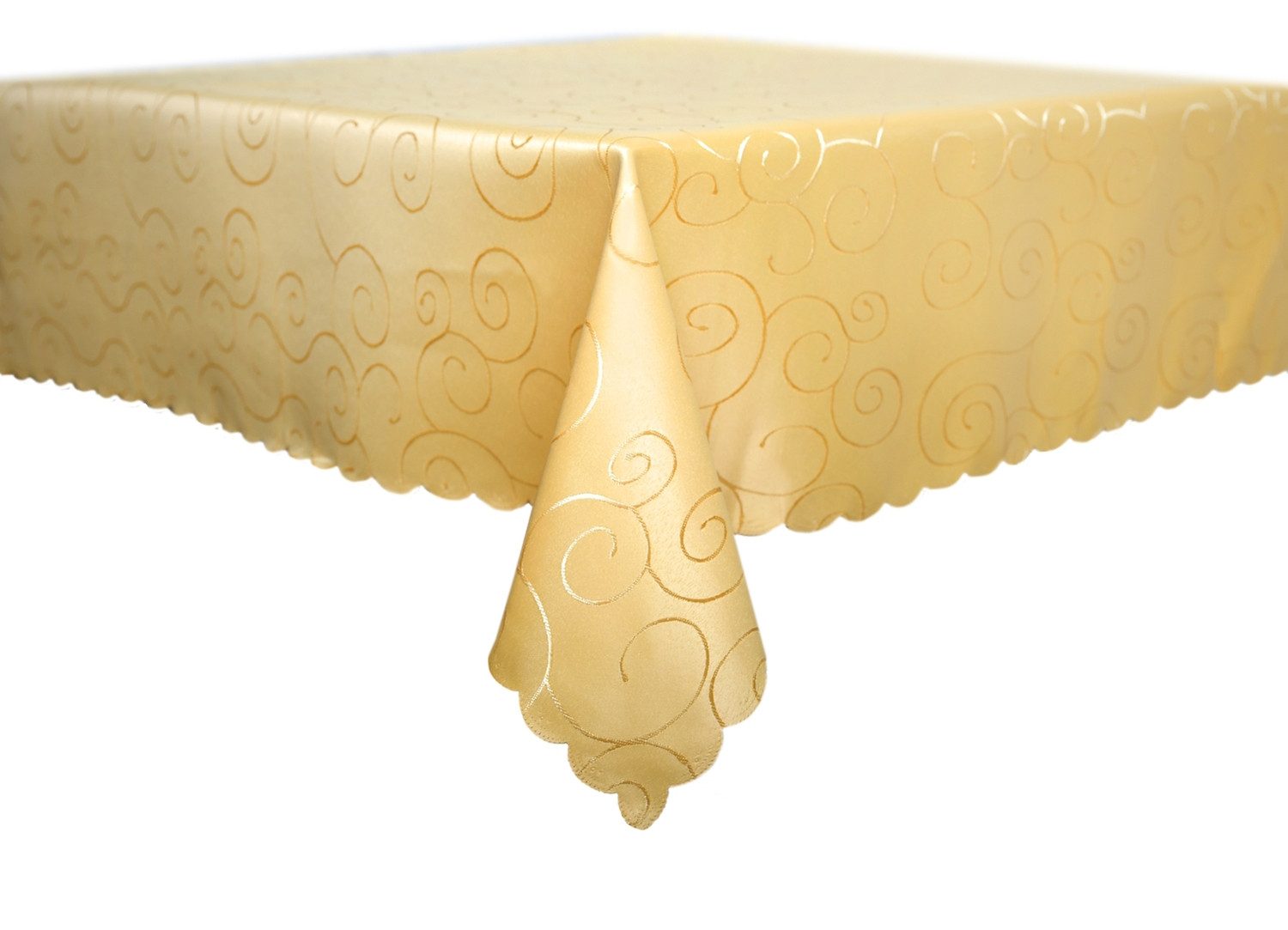 texpot Tischdecke Ranken Schnörkel glänzend bügelfrei günstig online kaufen