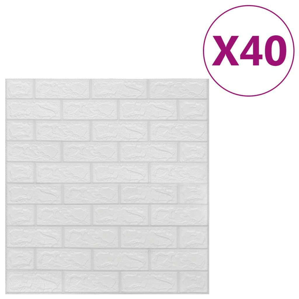 vidaXL Fototapete 3D Tapete Ziegelstein Selbstklebend günstig online kaufen