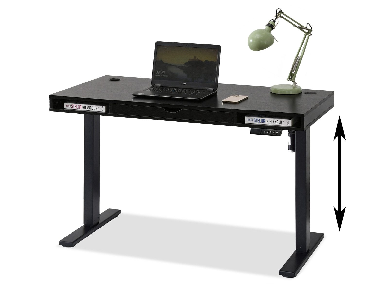 Compleo Schreibtisch höhenverstellbarer schreibtisch mit Schublade günstig online kaufen