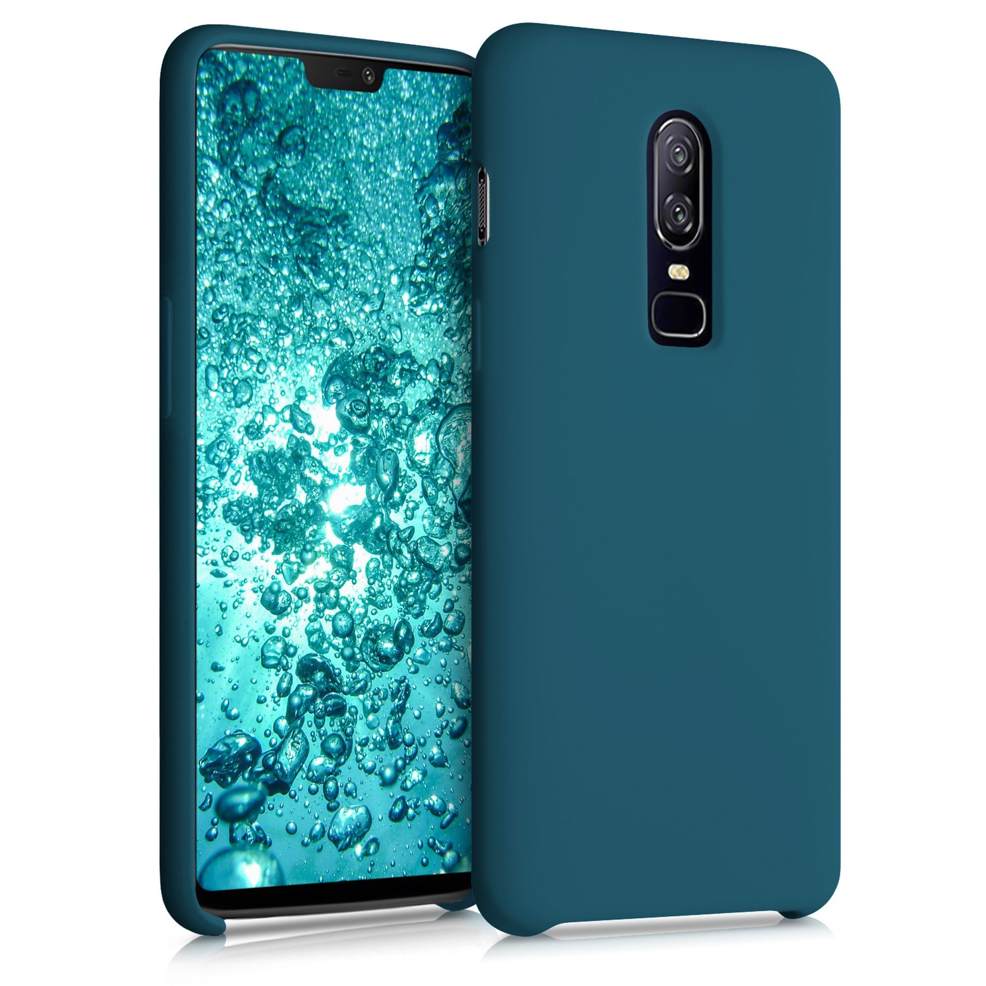 kwmobile Handyhülle Handyhülle für OnePlus 6 Hülle, Weiches Handy Silikon Case - Schutzhülle Cover