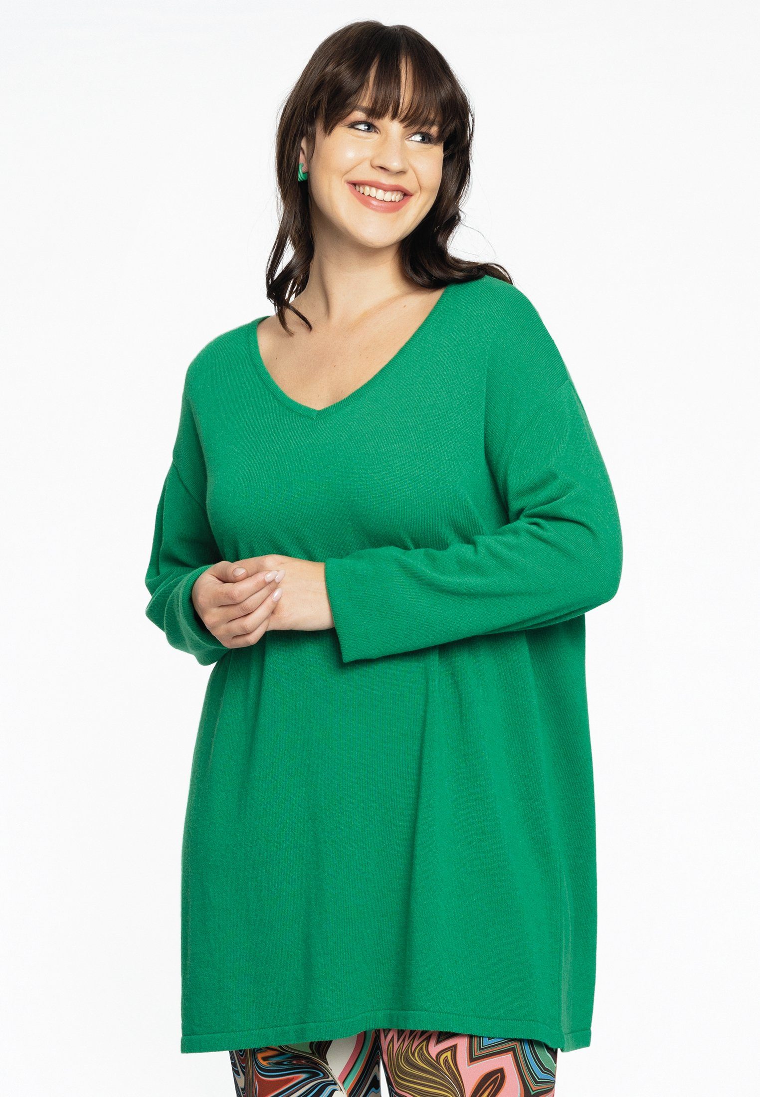 Yoek Größen Große green Longpullover