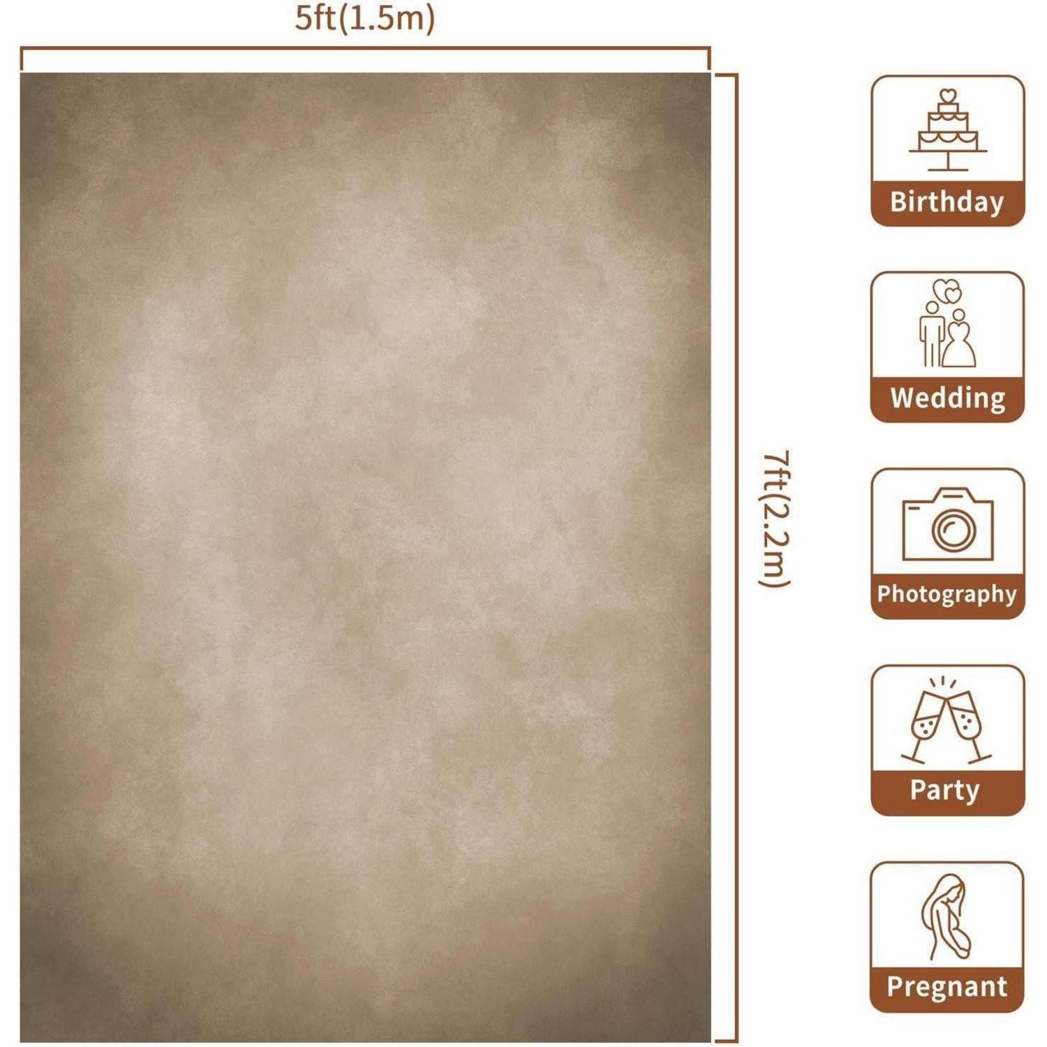 Kate Fotohintergrund Fotohintergrund Mikrofaser Hellbraun 1,5x2,2m Portrait Produkt