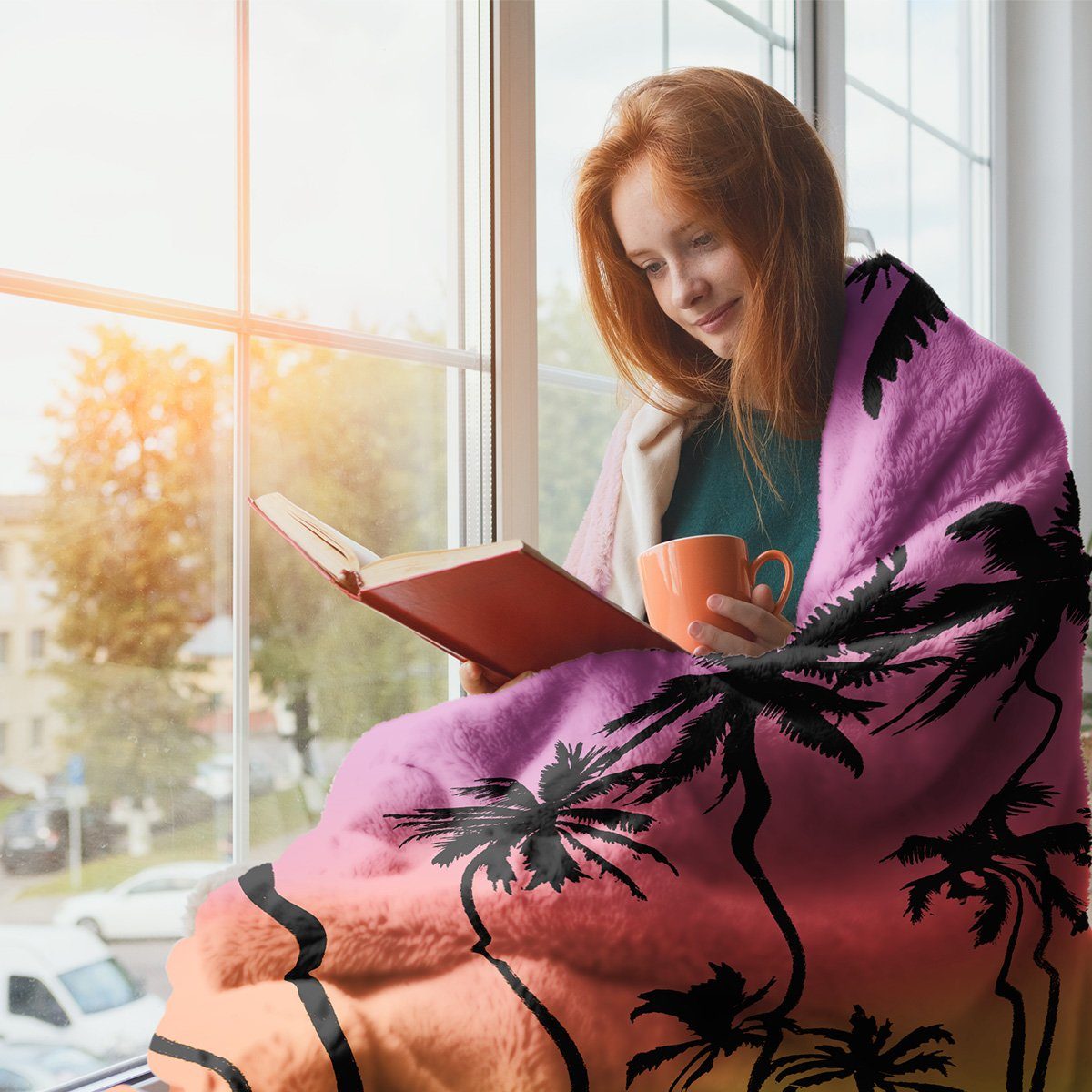 Fleecedecke Hochwertige Große Dekorative Greensky Wohndecke, Einschlagdecke Kuscheldecke