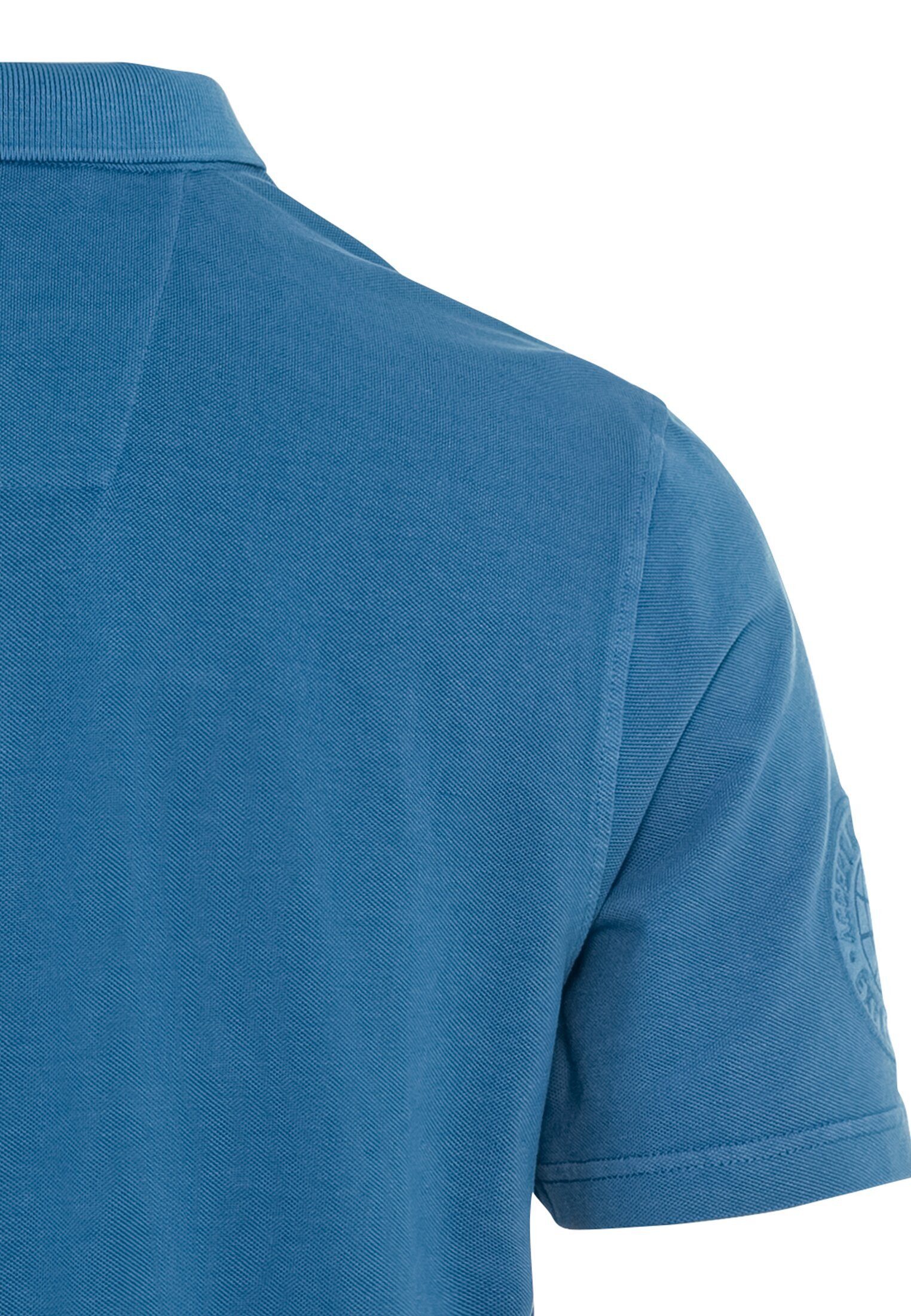 active Blau Poloshirt Baumwolle aus Shirts_Poloshirt camel