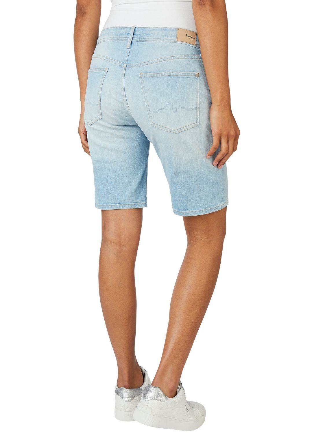 Pepe Jeans Baumwollmix Jeansshorts aus POPPY