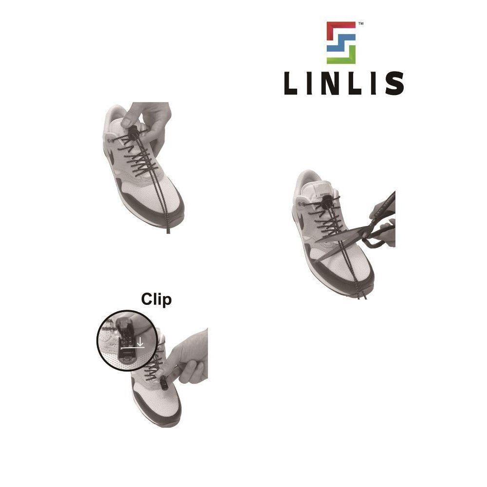 LINLIS Schnürsenkel Elastische Schnürsenkel ohne Stretch Strapazierfähigkeit, zu LINLIS Komfort 27 mit Rosa-3 prächtige Wasserresistenz, schnüren Anwenderfreundlichkeit FIT Farben