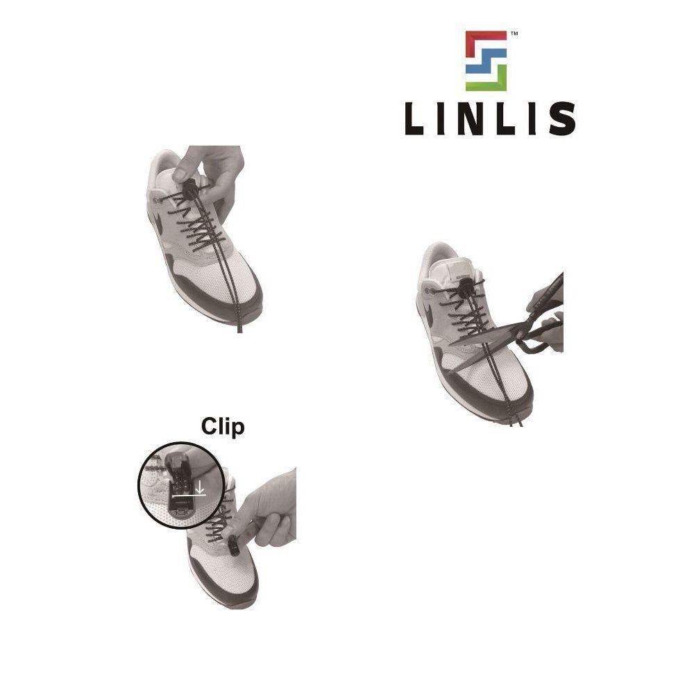 LINLIS Schnürsenkel Elastische Schnürsenkel ohne zu schnüren LINLIS Stretch FIT Komfort, Wasserresistenz Strapazierfähig Anwenderfreundlich 27 prächtige Farben