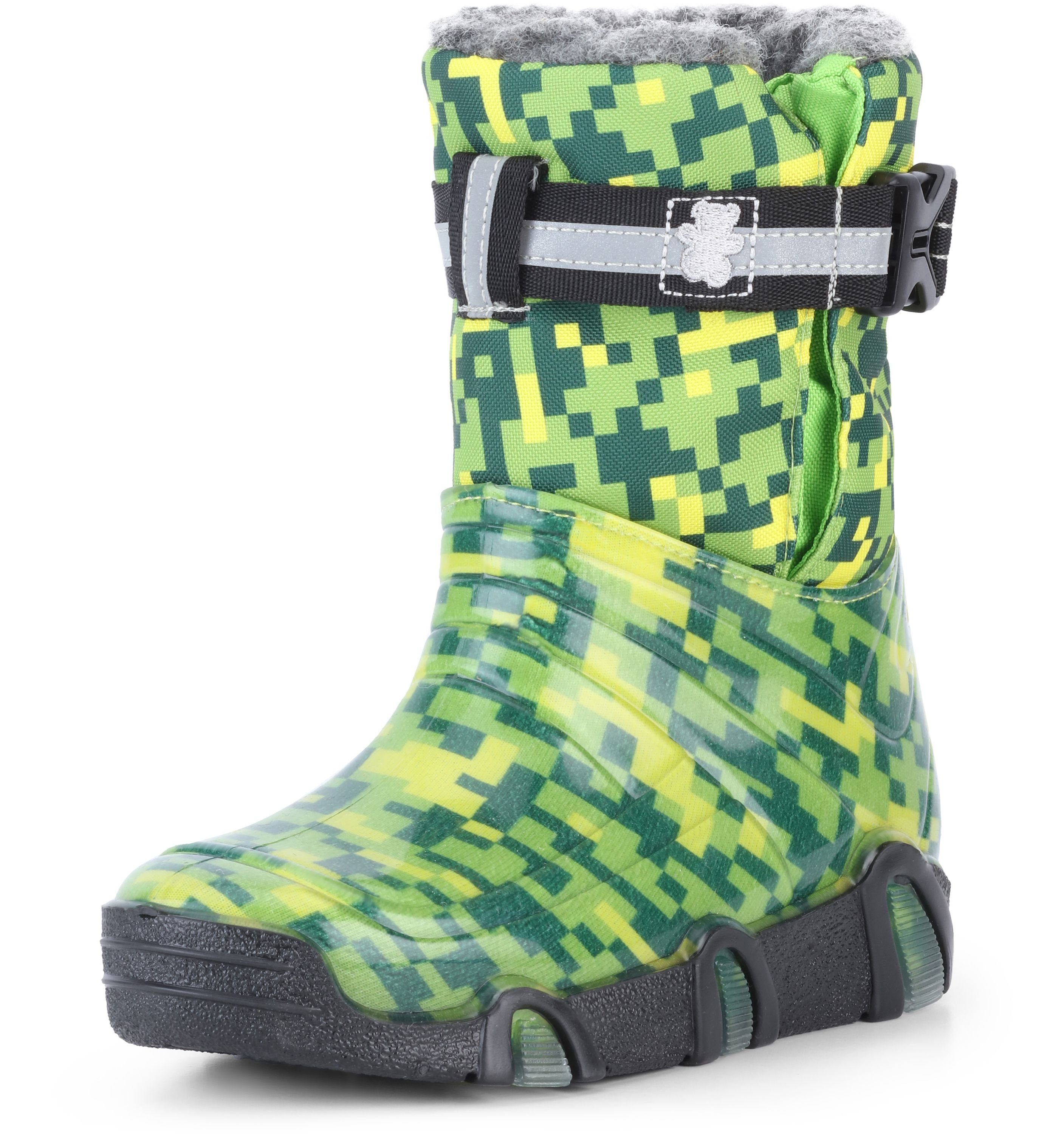 Ladeheid Kinder Mädchen Jungen Schneestiefel Gummistiefel gefüttert LAZT008 Gummistiefel