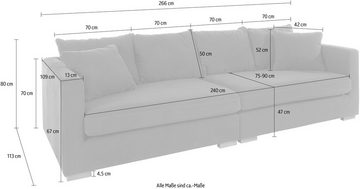 Guido Maria Kretschmer Home&Living Big-Sofa Arles, extra tiefe Sitzfläche, in diversen Stoffqualitäten