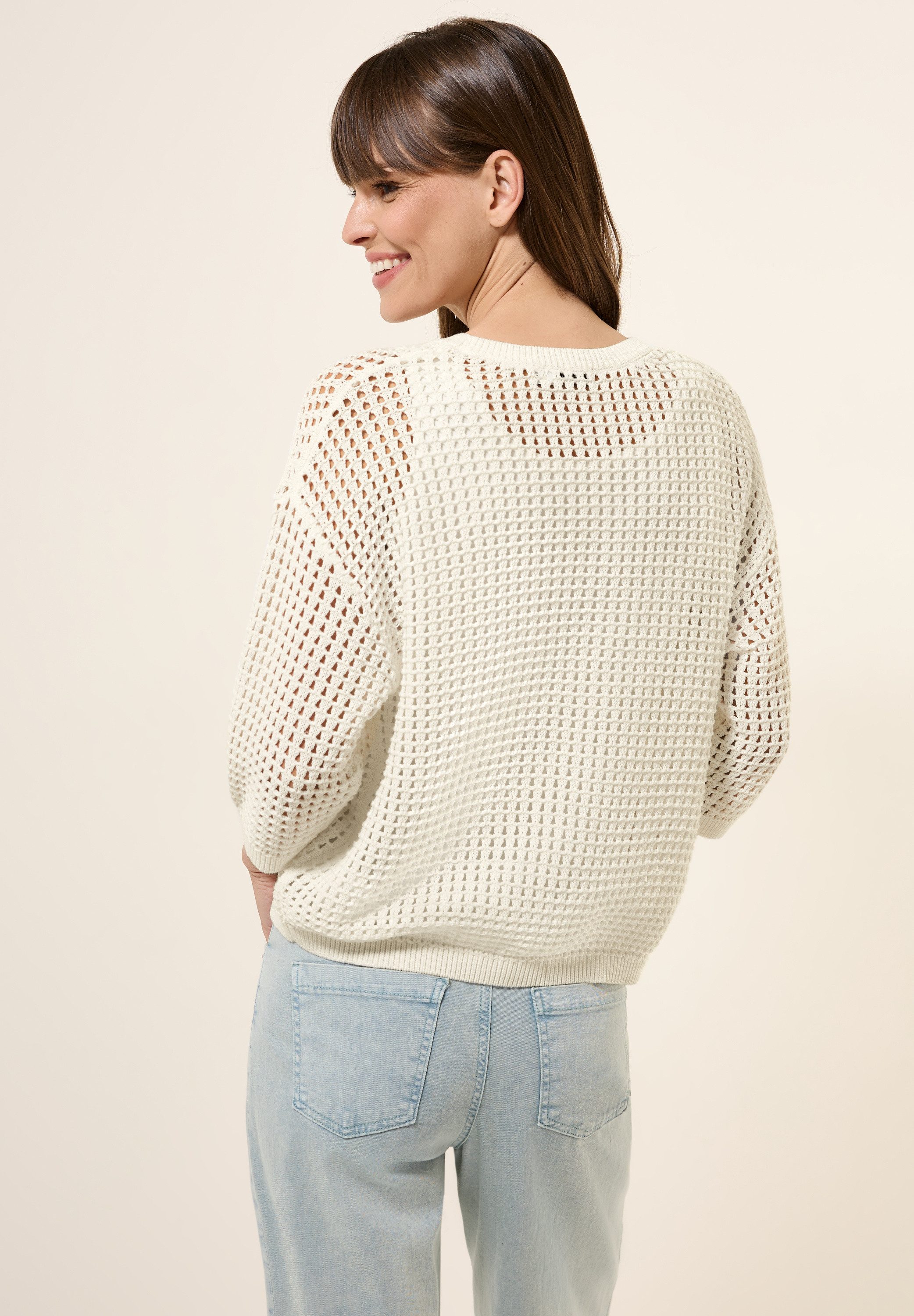 CECIL Strickpullover in Häkel-Optik günstig online kaufen